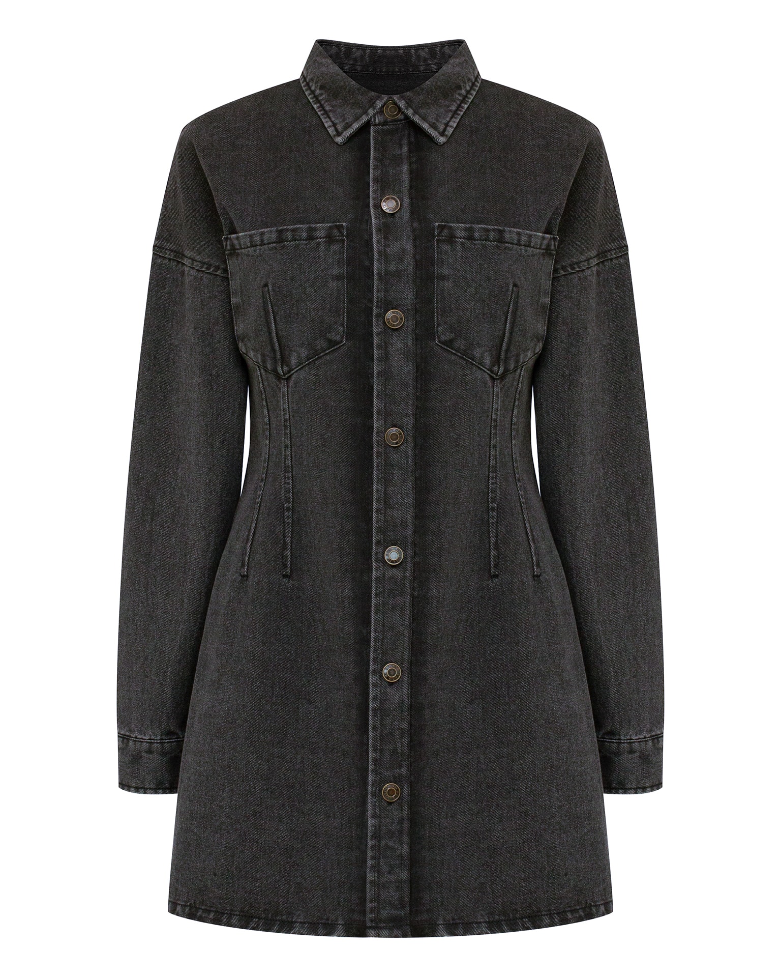 Denim dress, Grey — photo 2