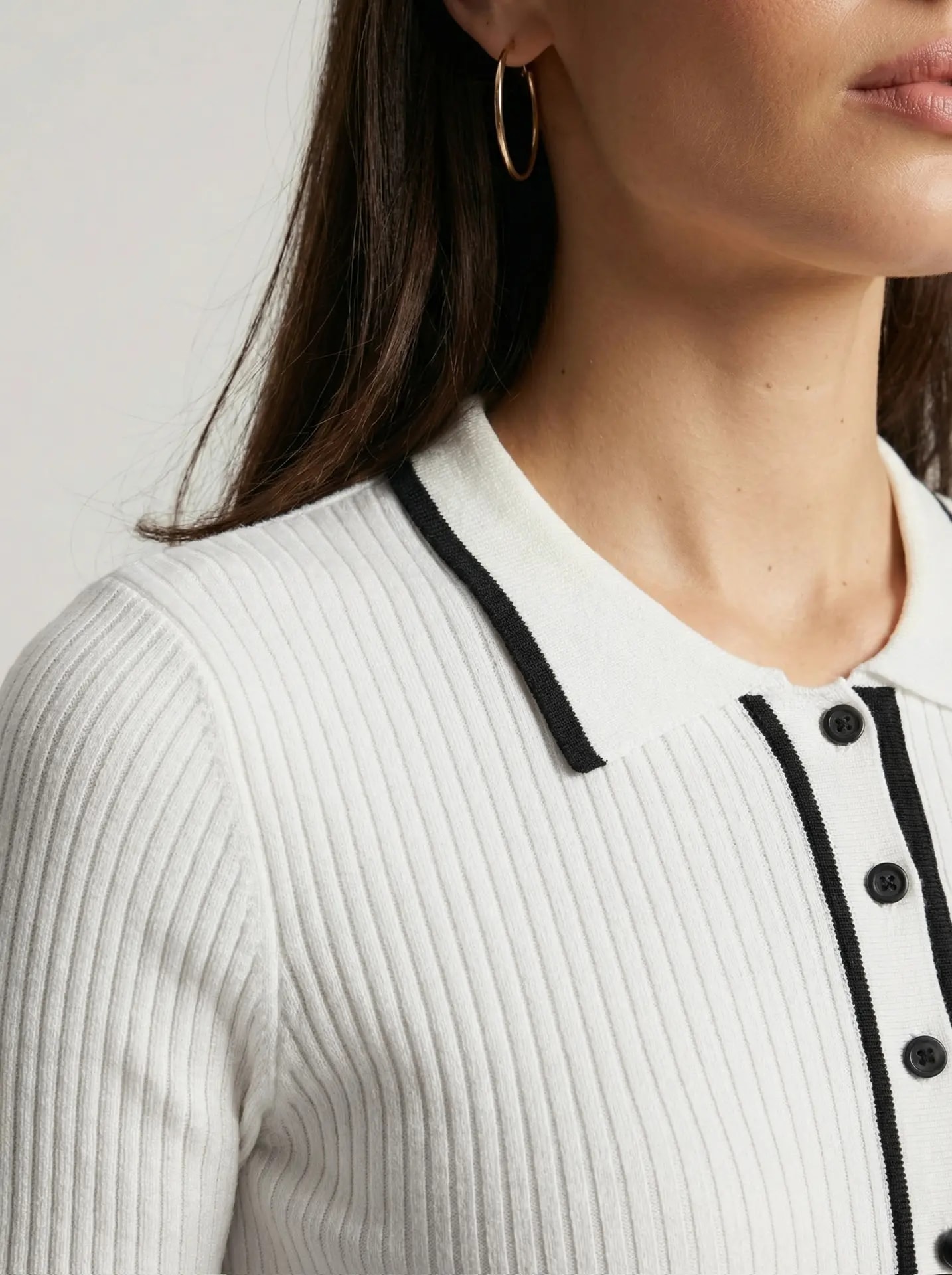 White knit midi dress, White — photo 5