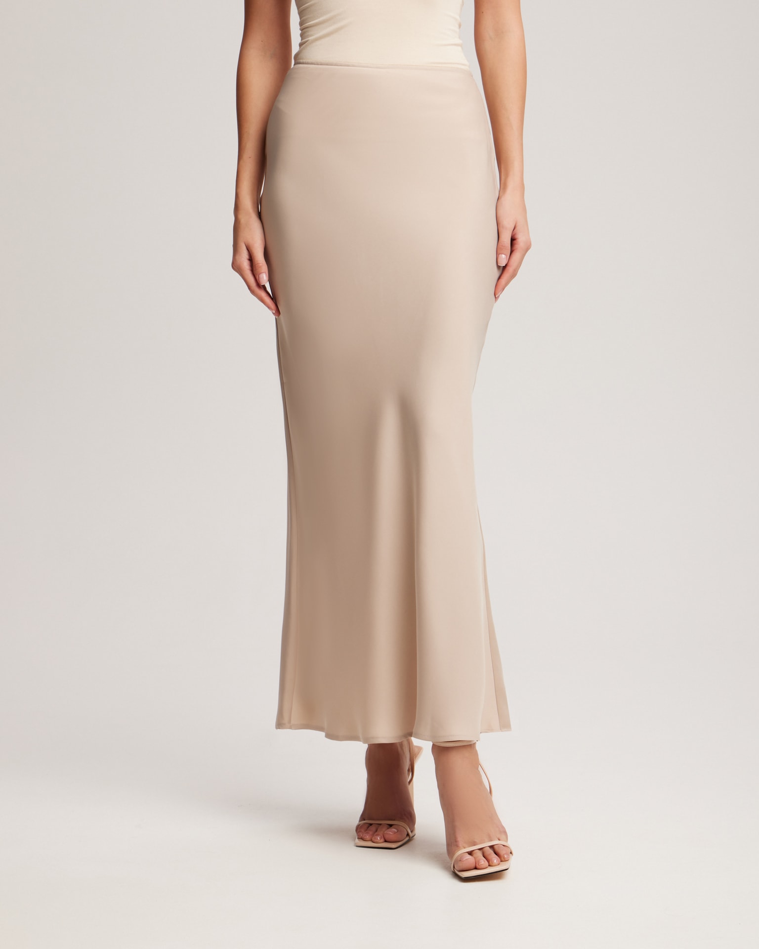 Beige maxi skirt, Beige — photo 4