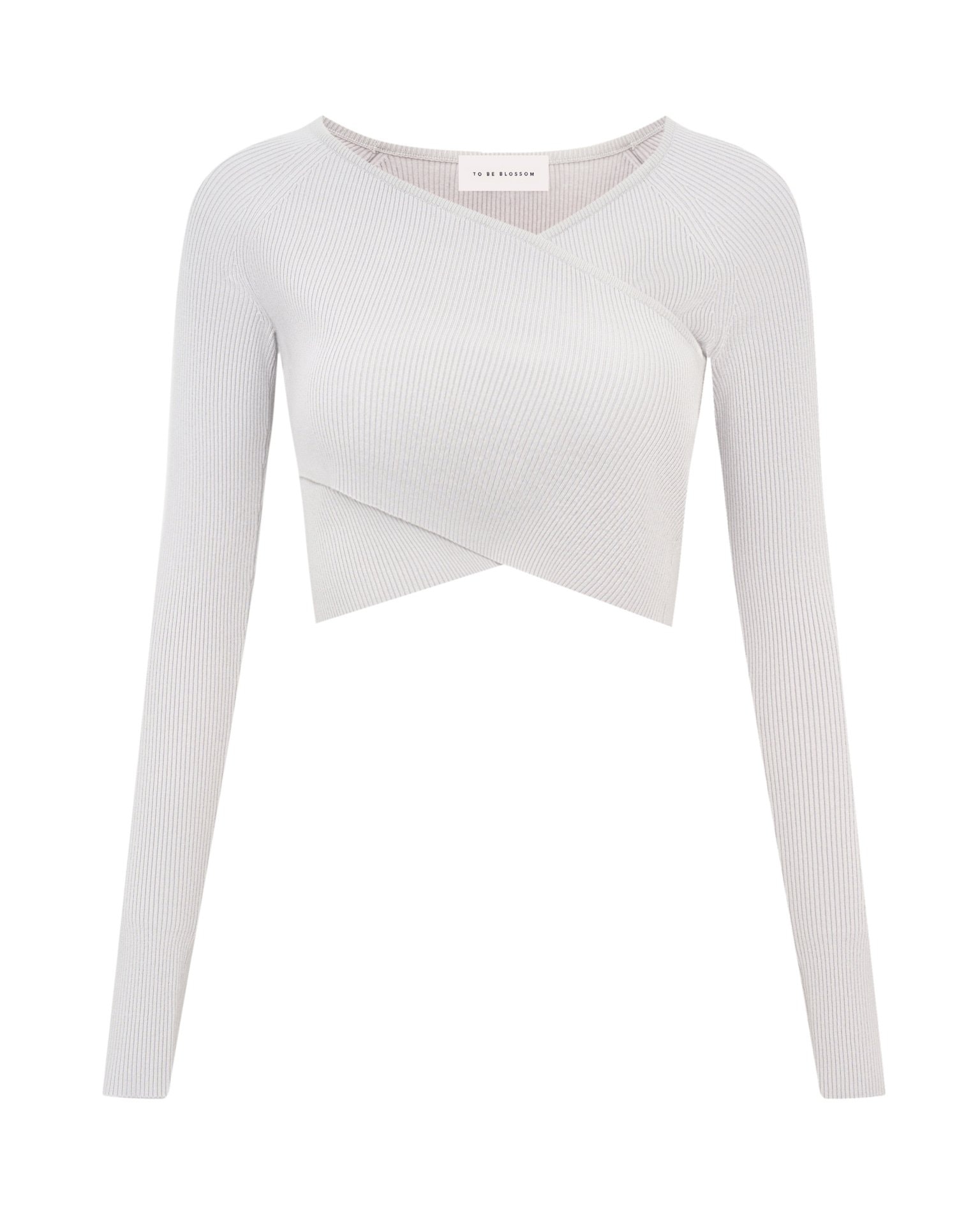 Long-sleeved crop top