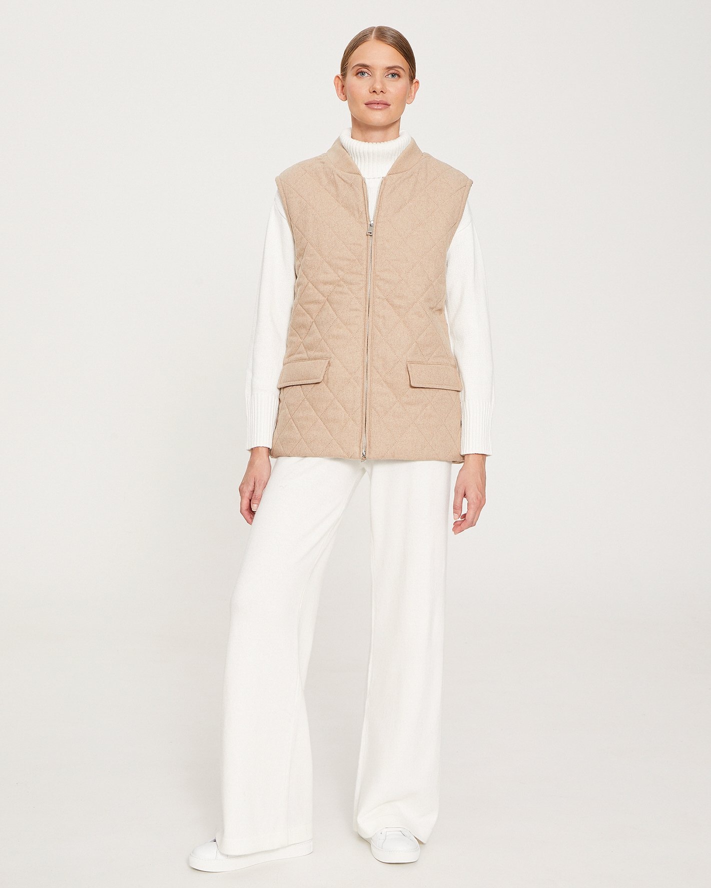 Straight-cut gilet