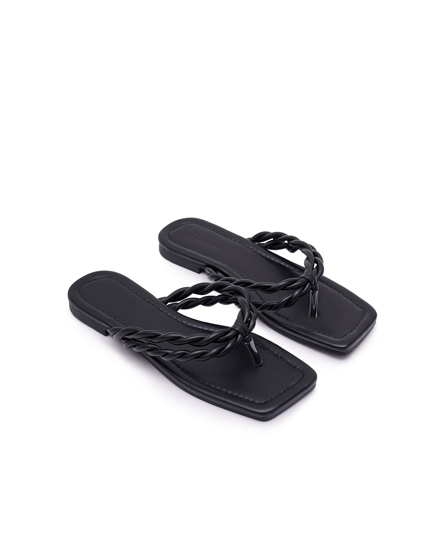 Flip-flops with braided straps