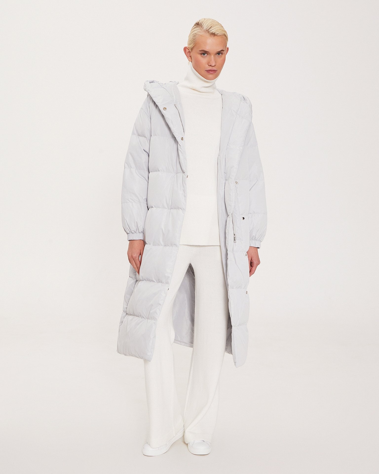 Quilted down jacket