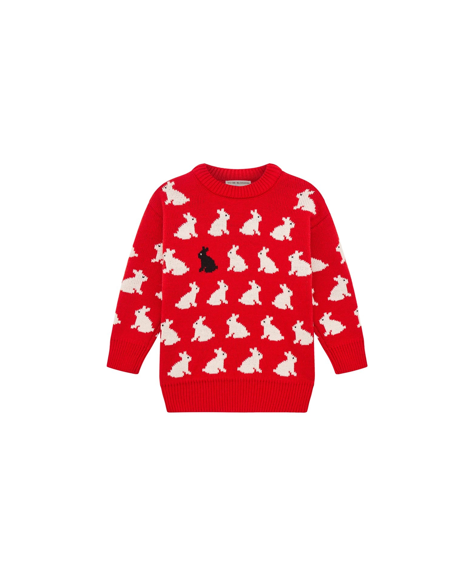Children's jumper with rabbits