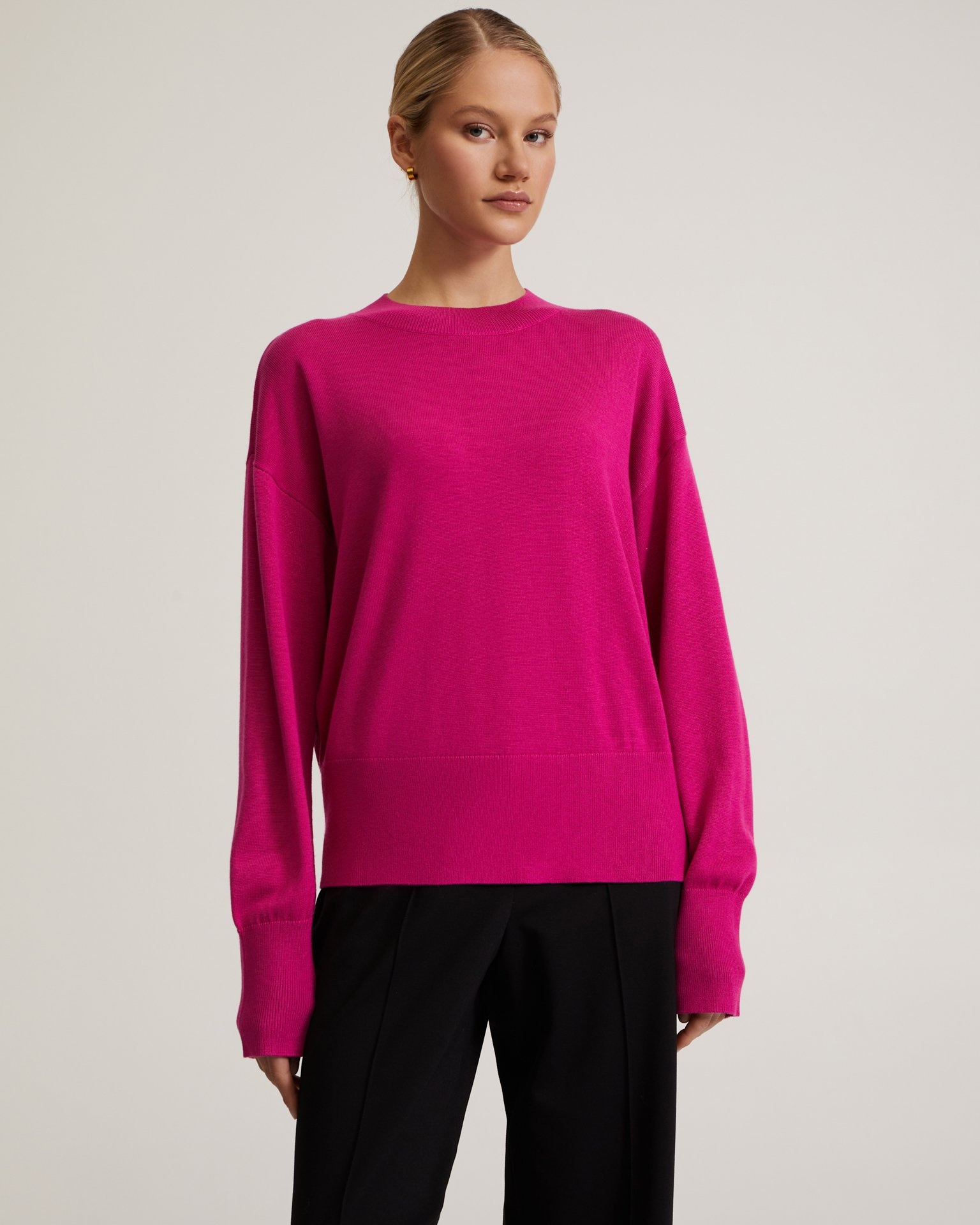 Solid-colour jumper