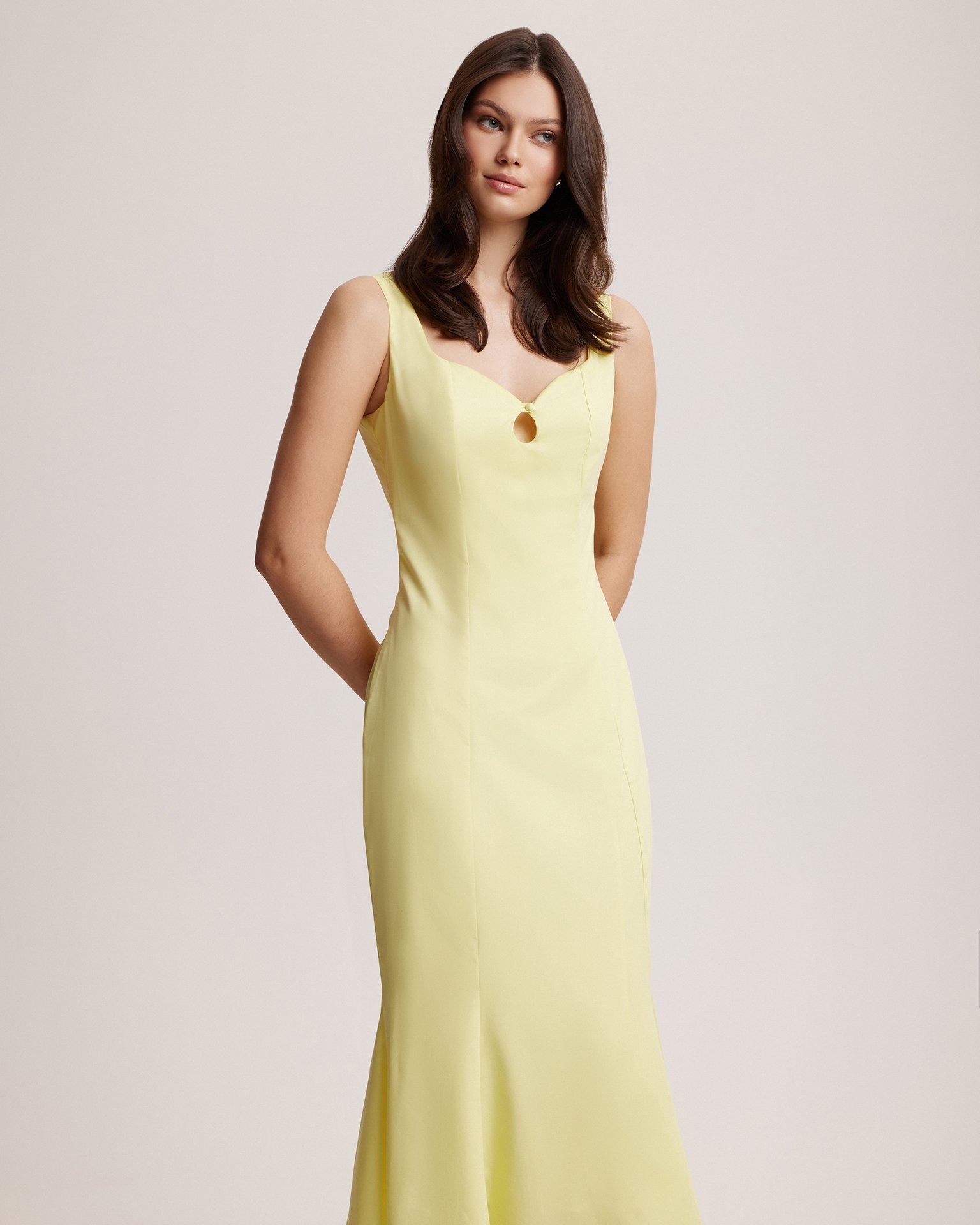 Dress with a Bodice Slit