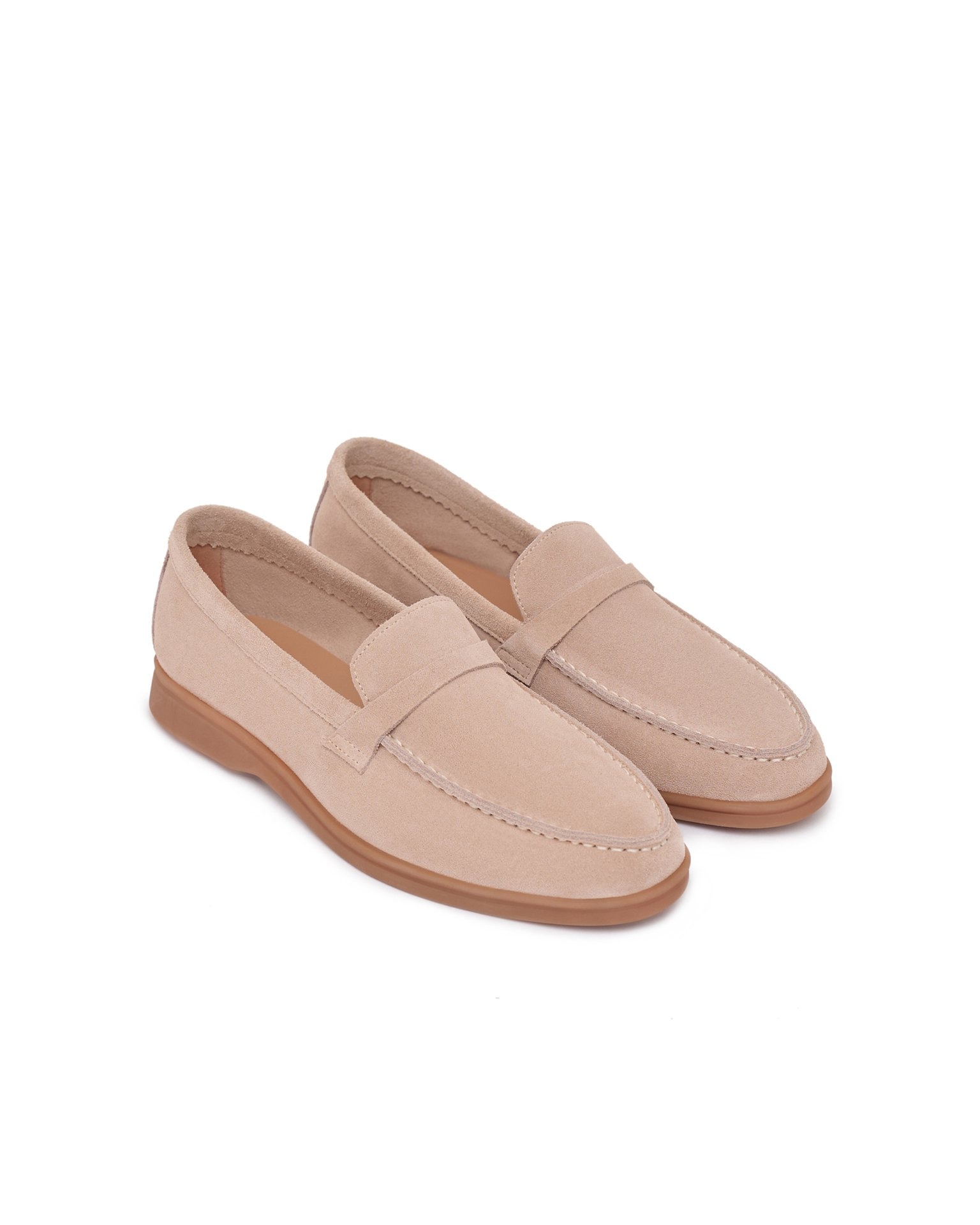 Beige loafers