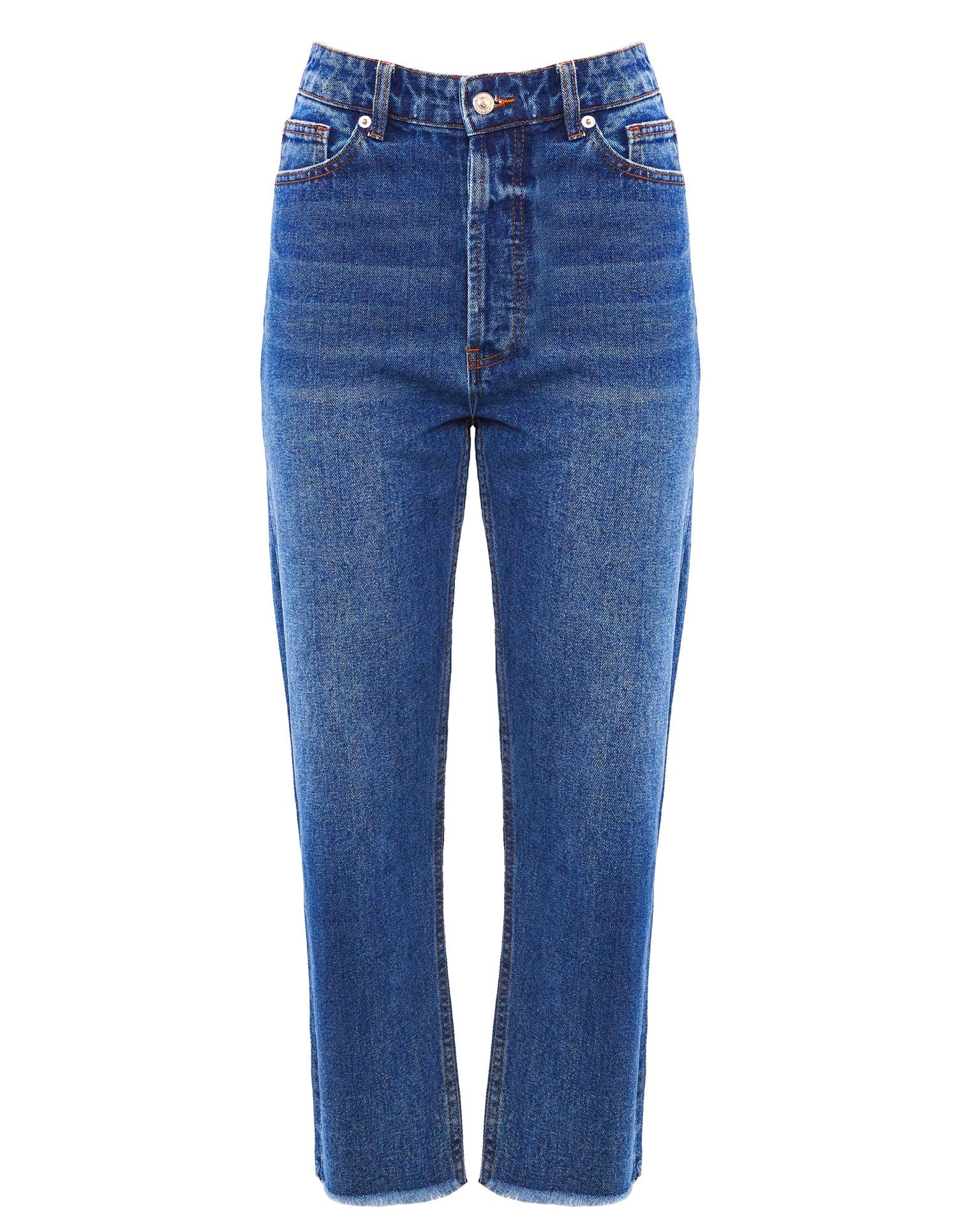 Cropped wide-leg jeans