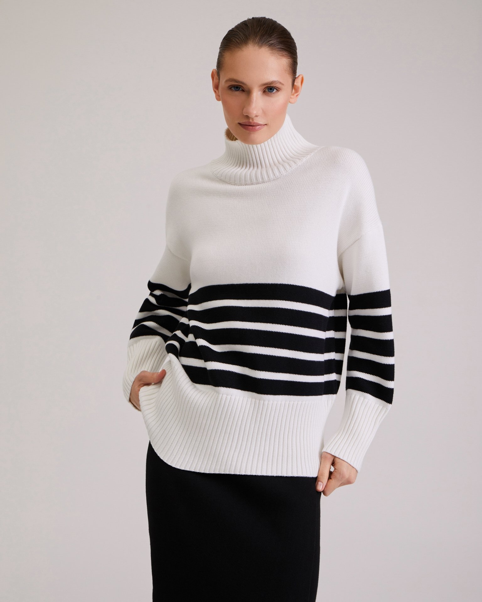 White striped jumper