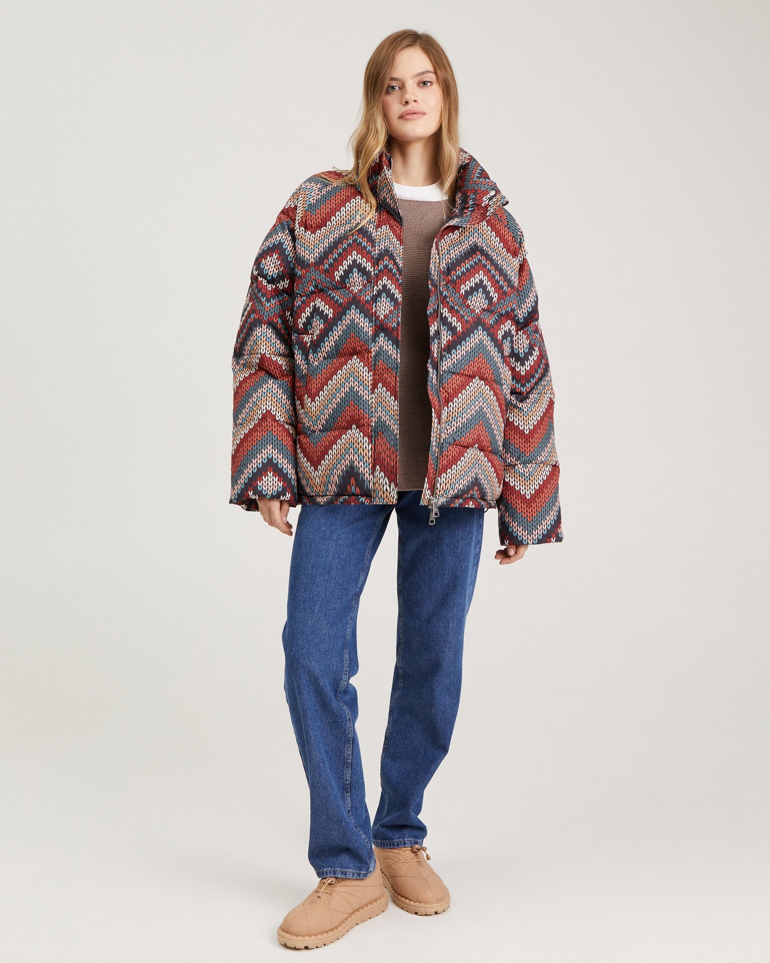 Cropped puffer jacket