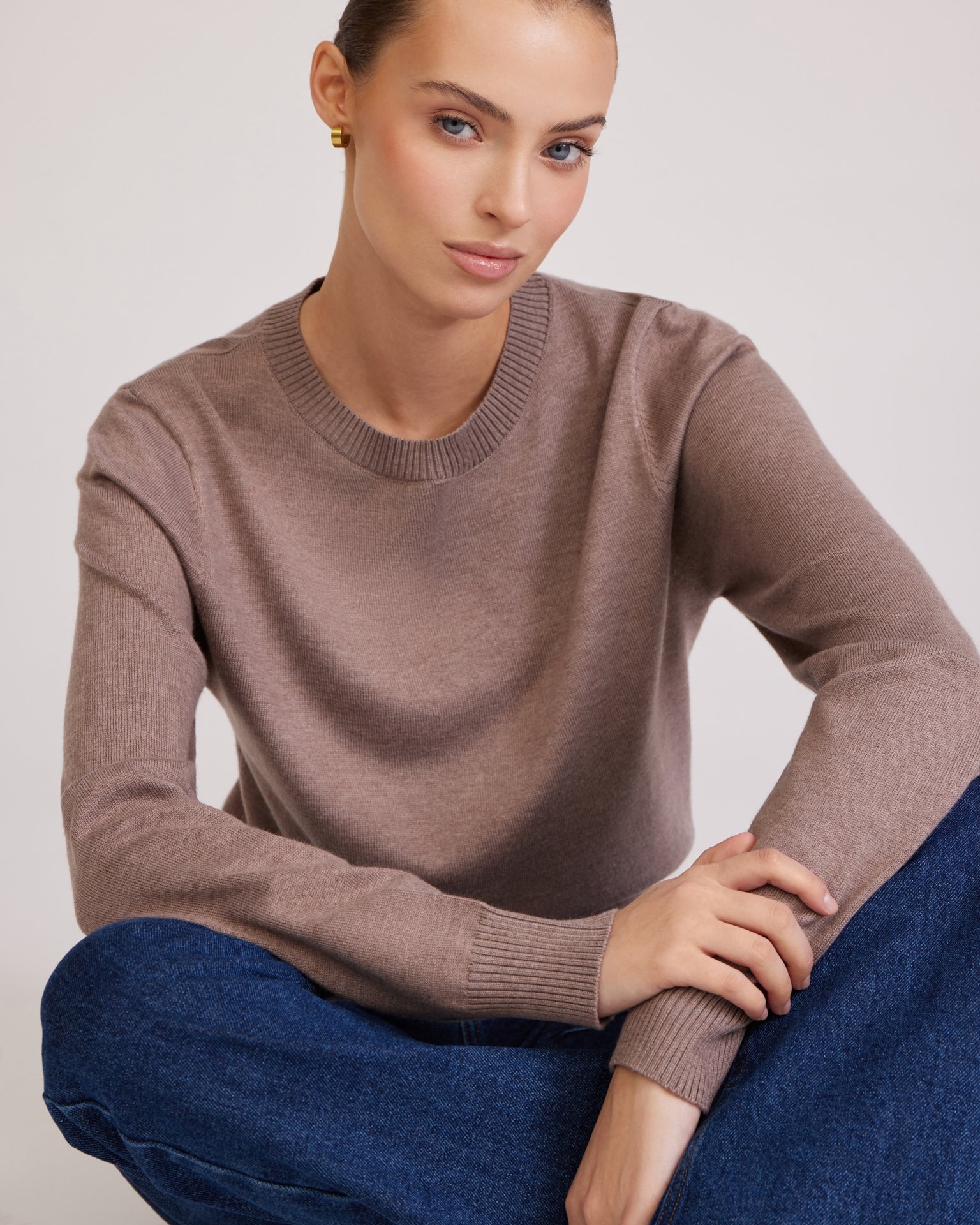 Jumper in coffee colour