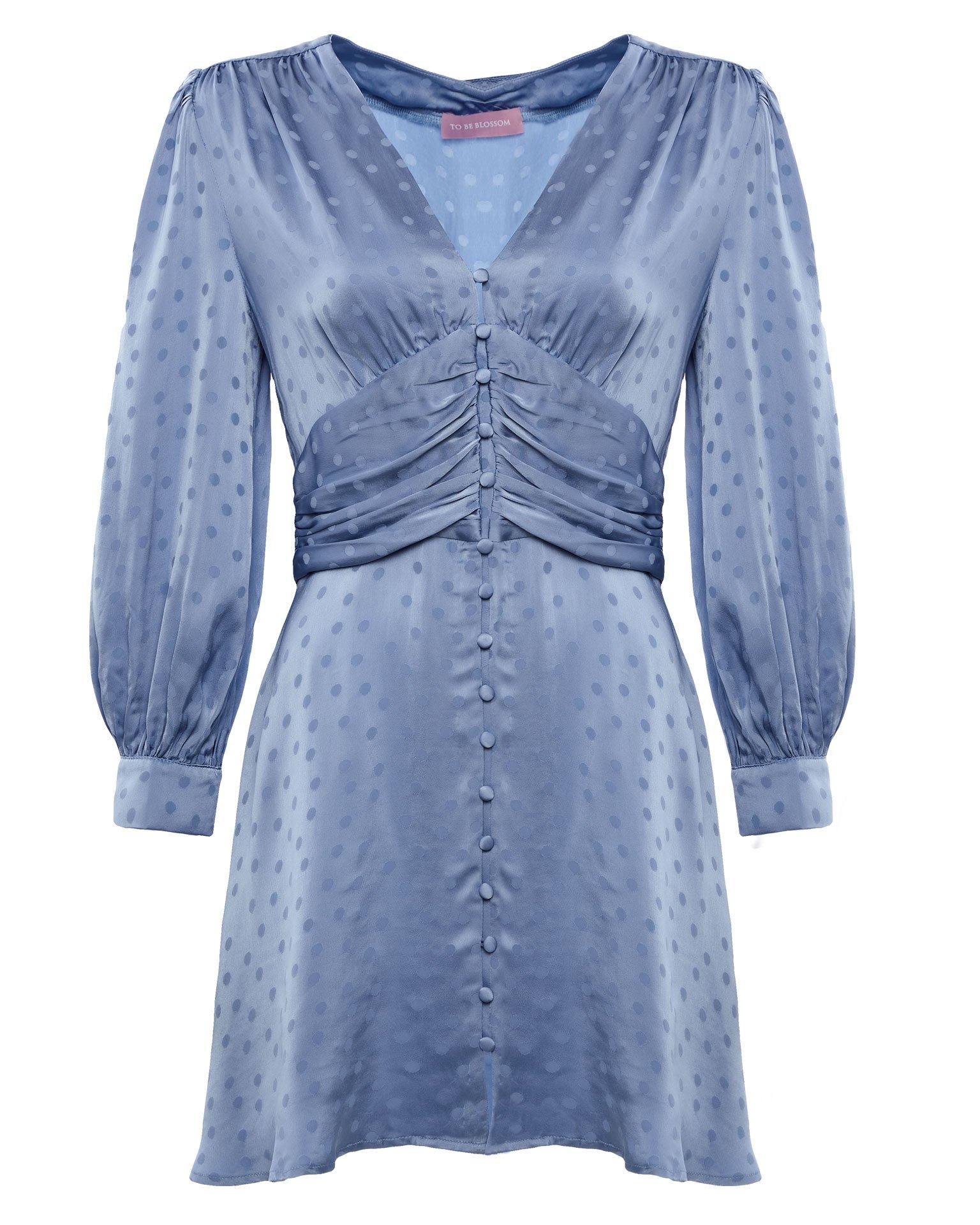 Blue viscose dress