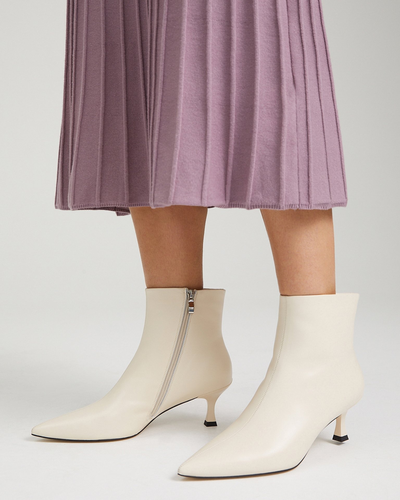 Ankle boots made from genuine leather