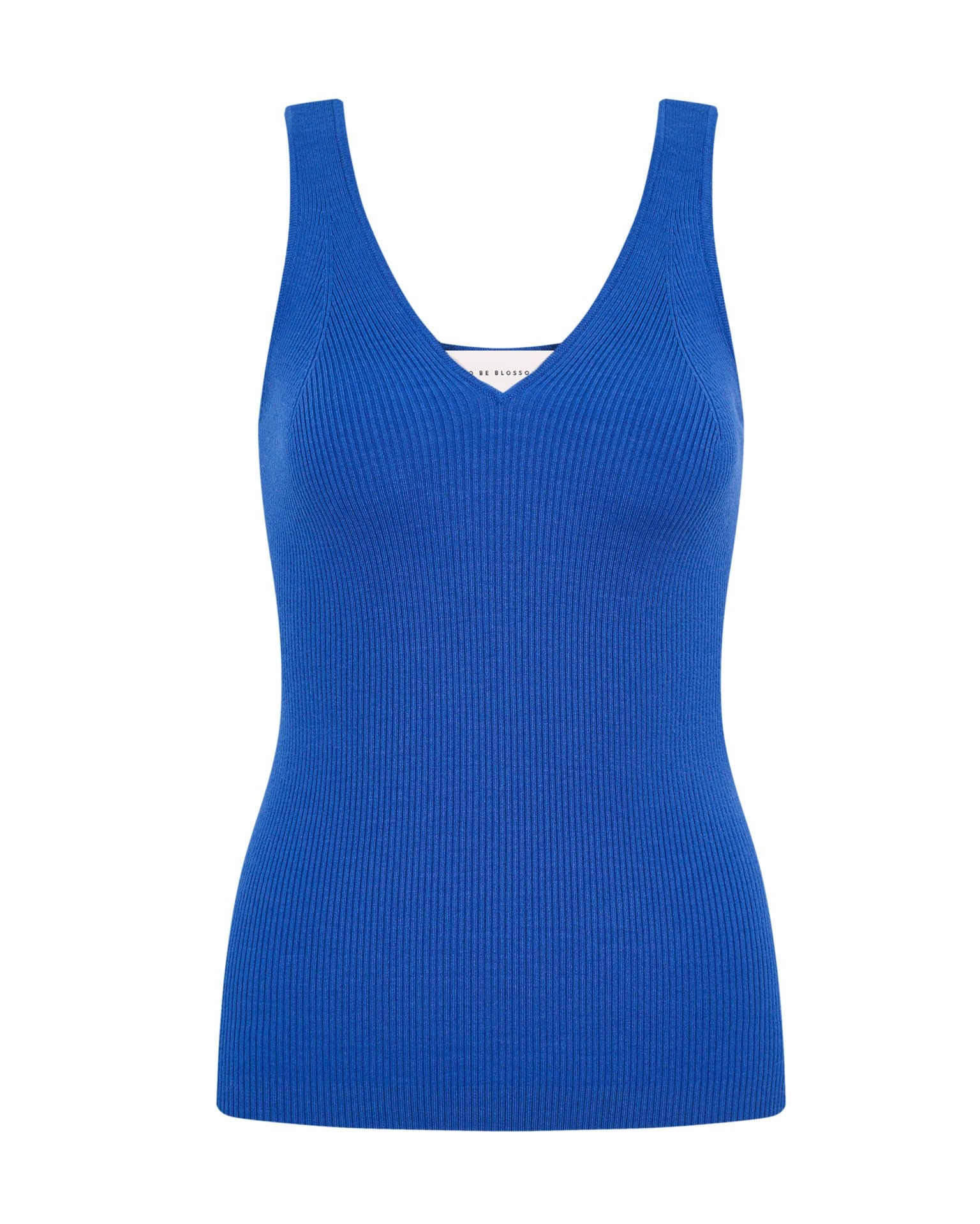 Blue top with V-neck