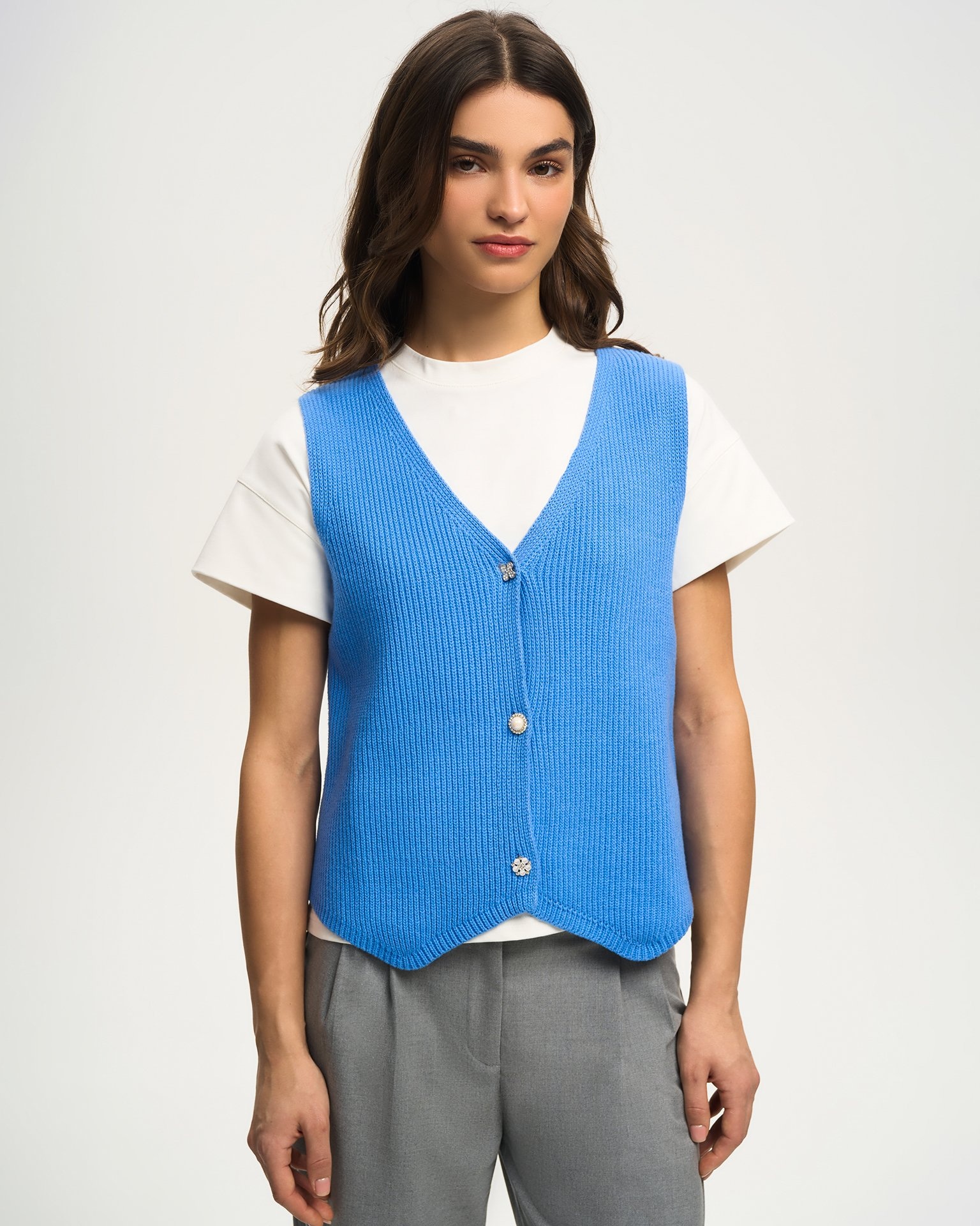 Knitted waistcoat