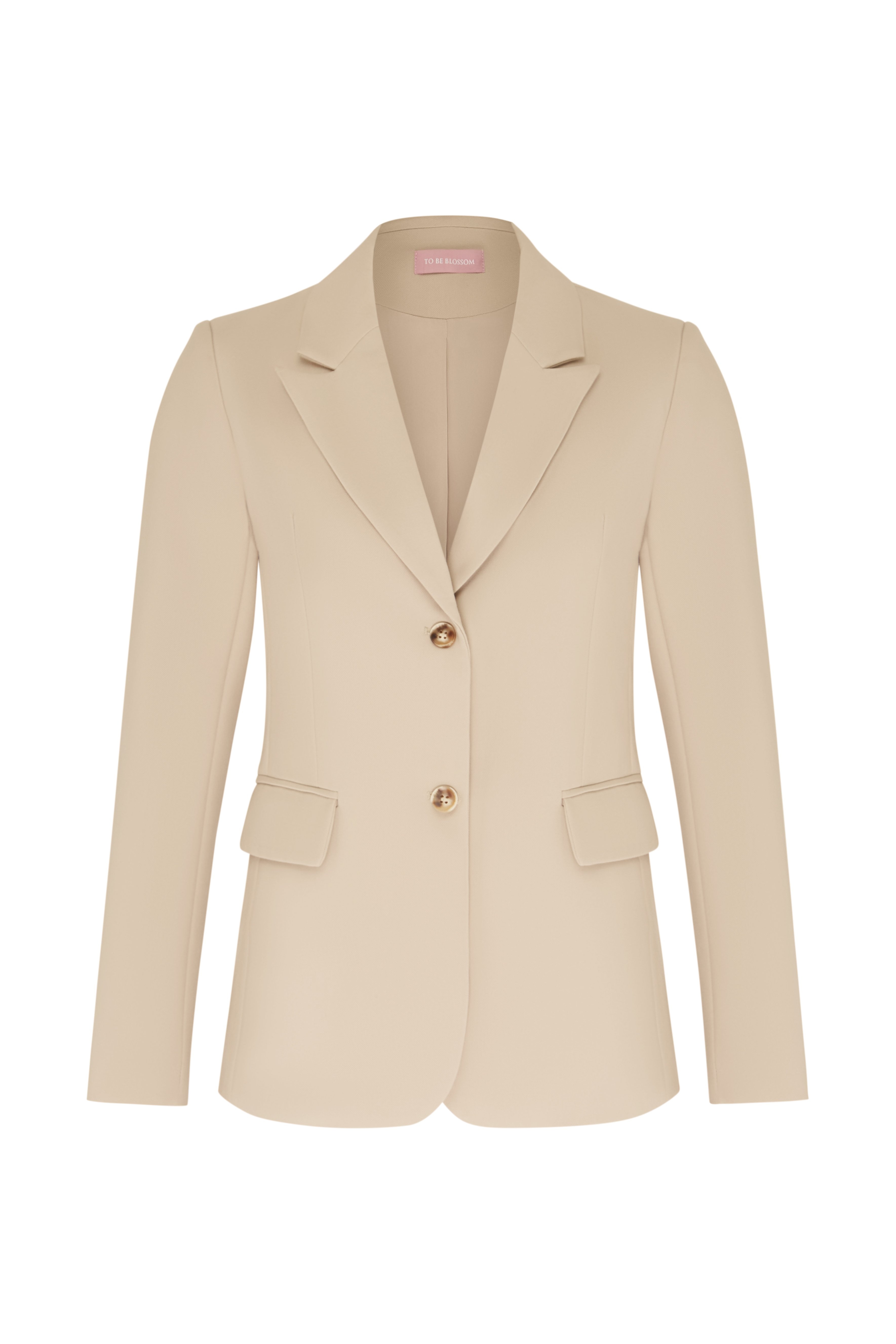 Button-front blazer