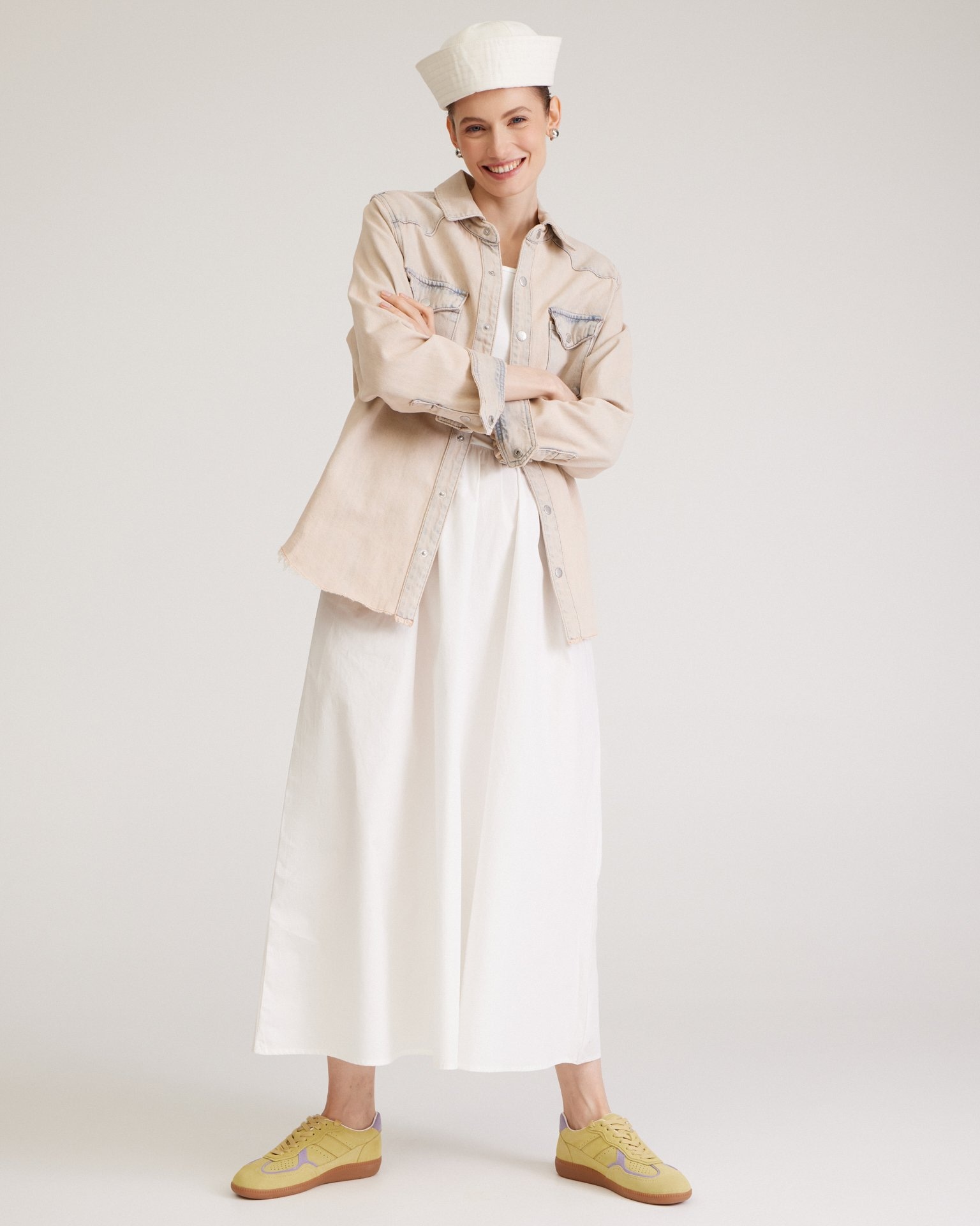 Shirt with a Washed Effect