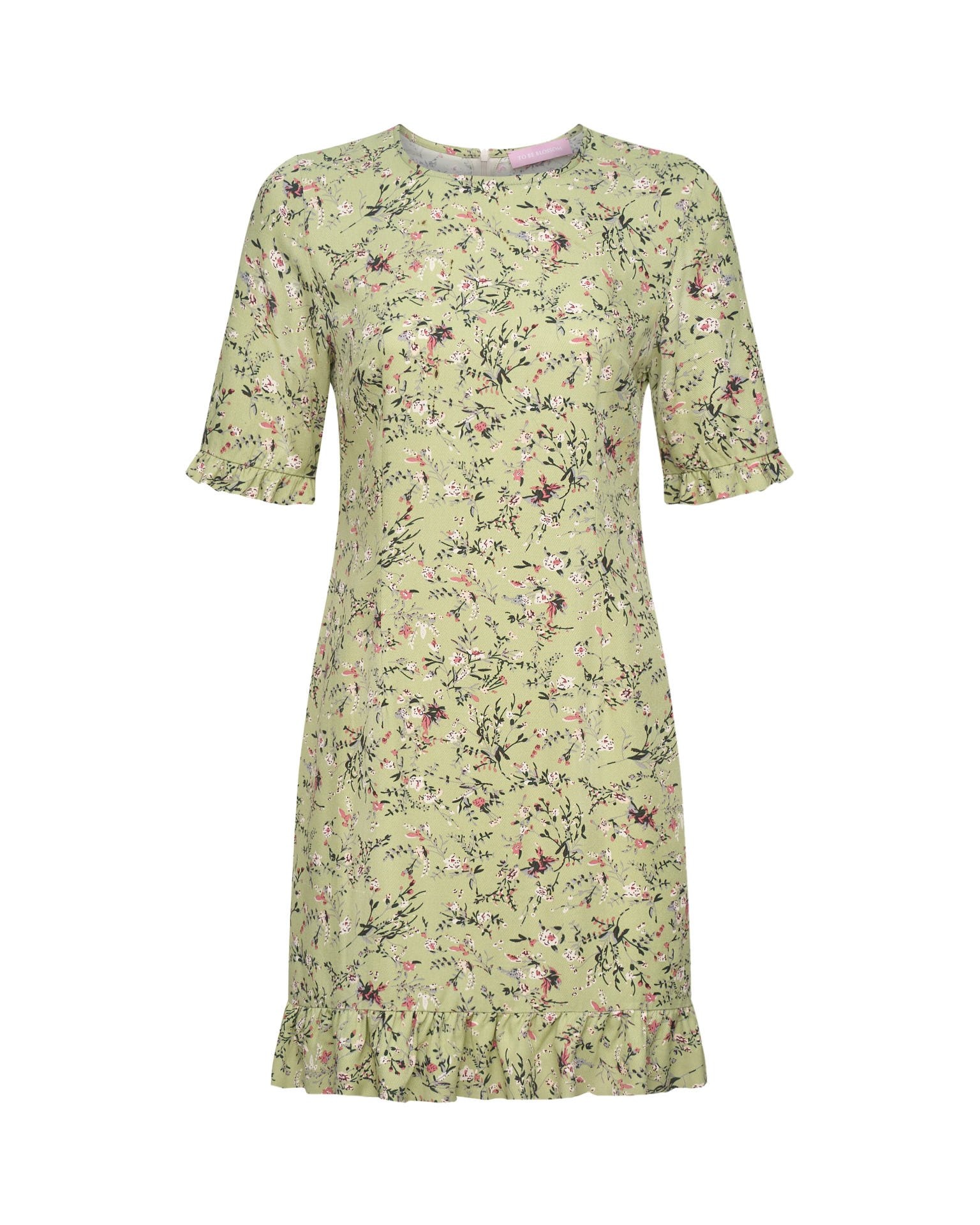 Mini dress with a pattern