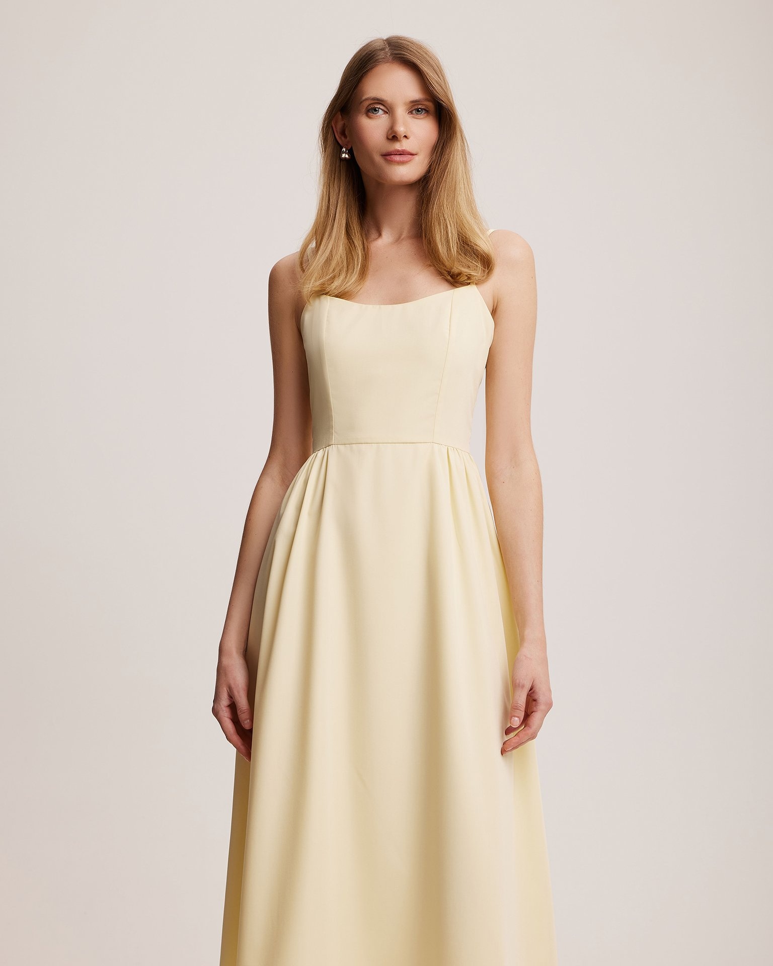 Butter-colored sundress