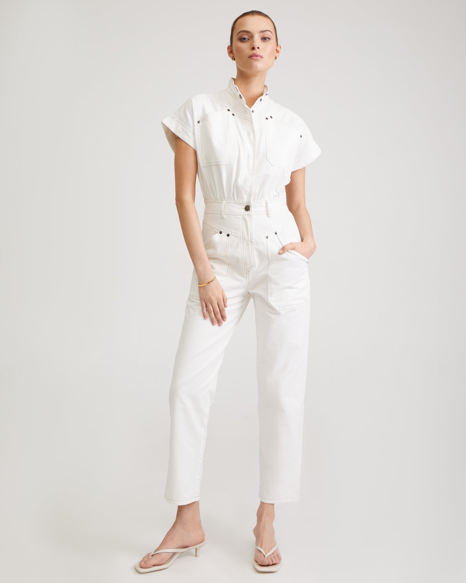 Snow-white jumpsuit