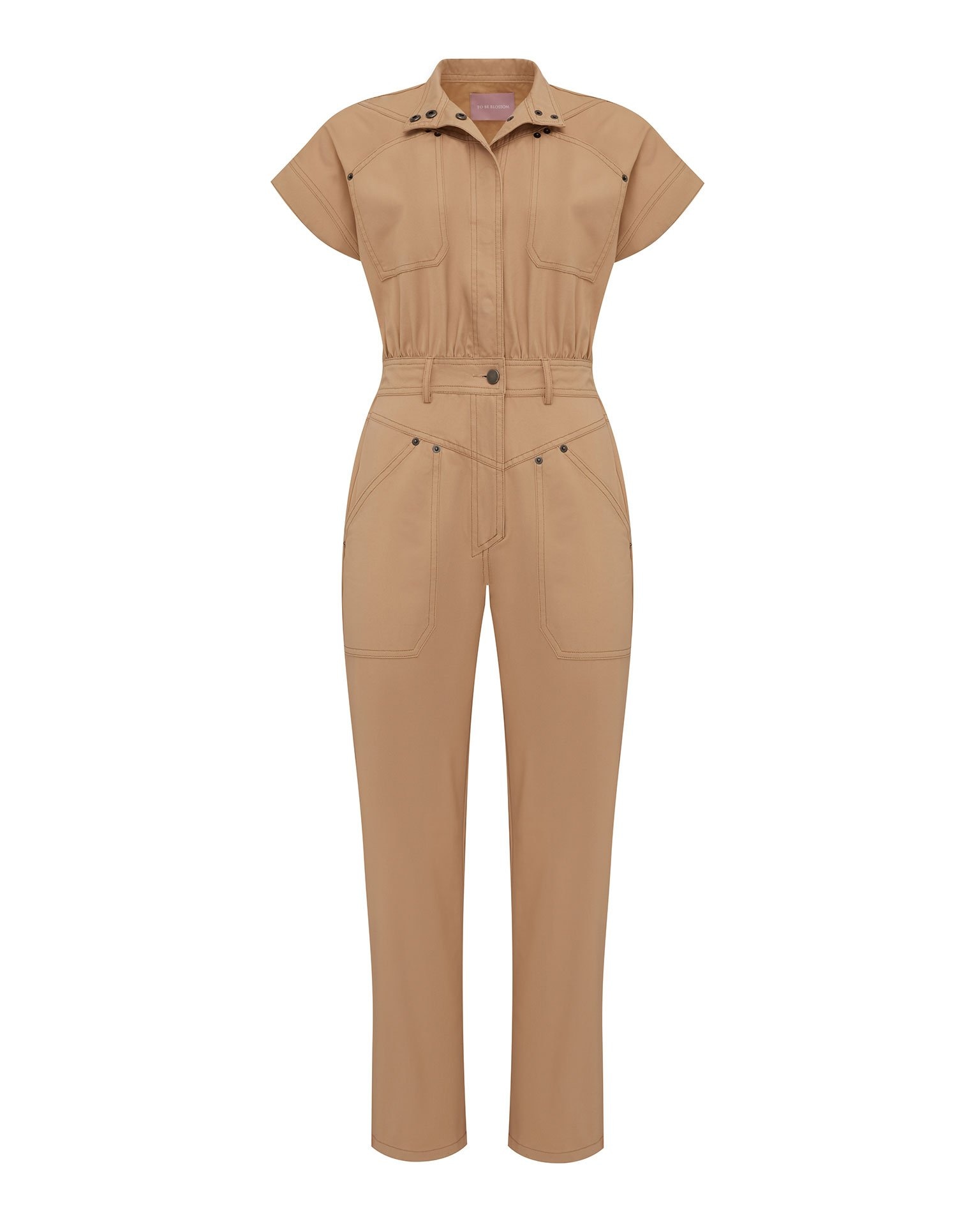 Short-sleeved jumpsuit