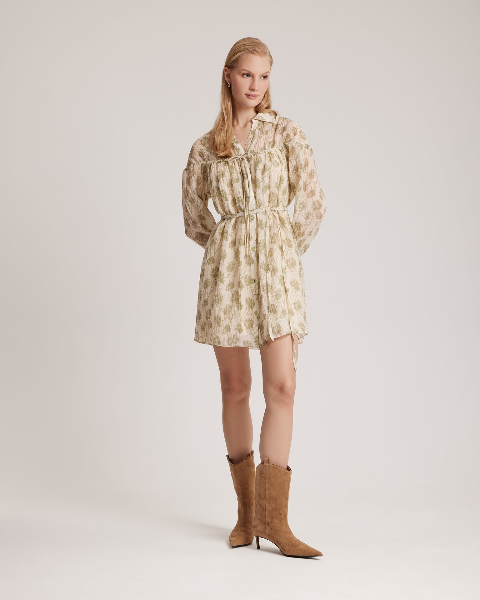 A-line silhouette dress