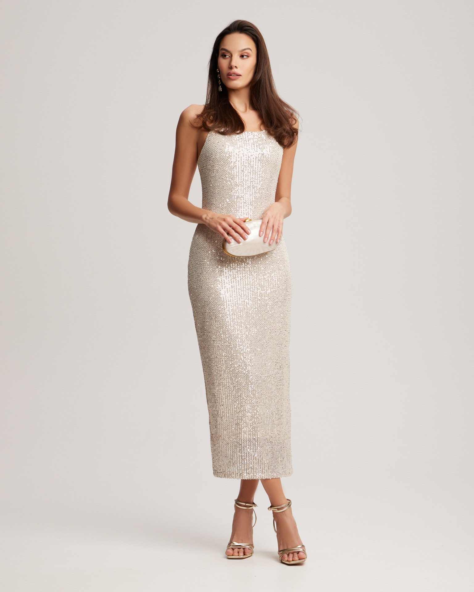 Sequin Midi Dress