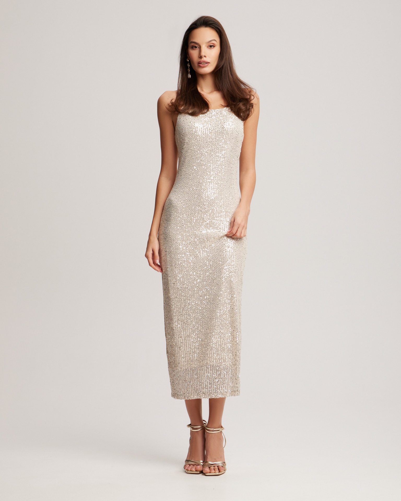 Sequin Midi Dress