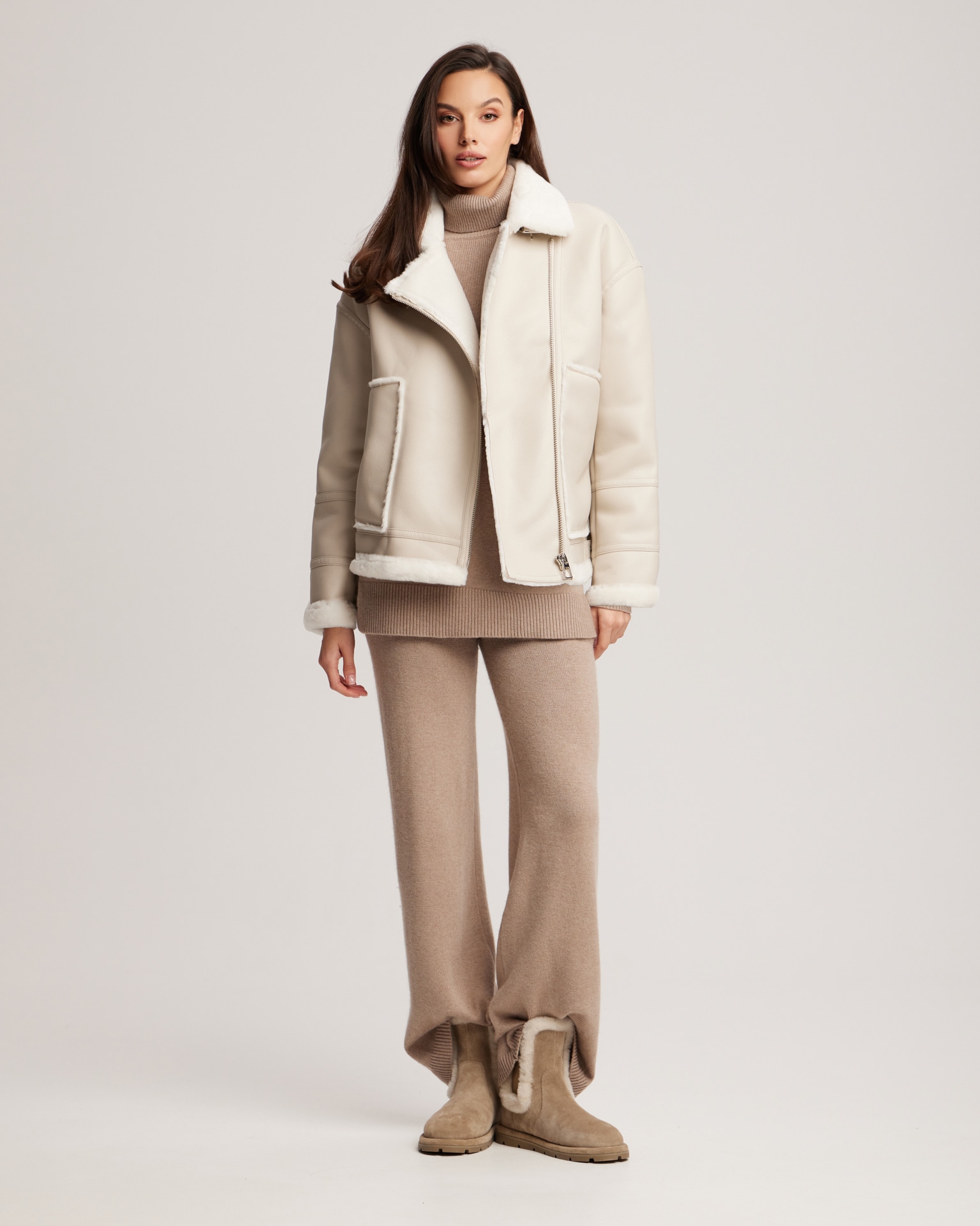 Faux shearling jacket