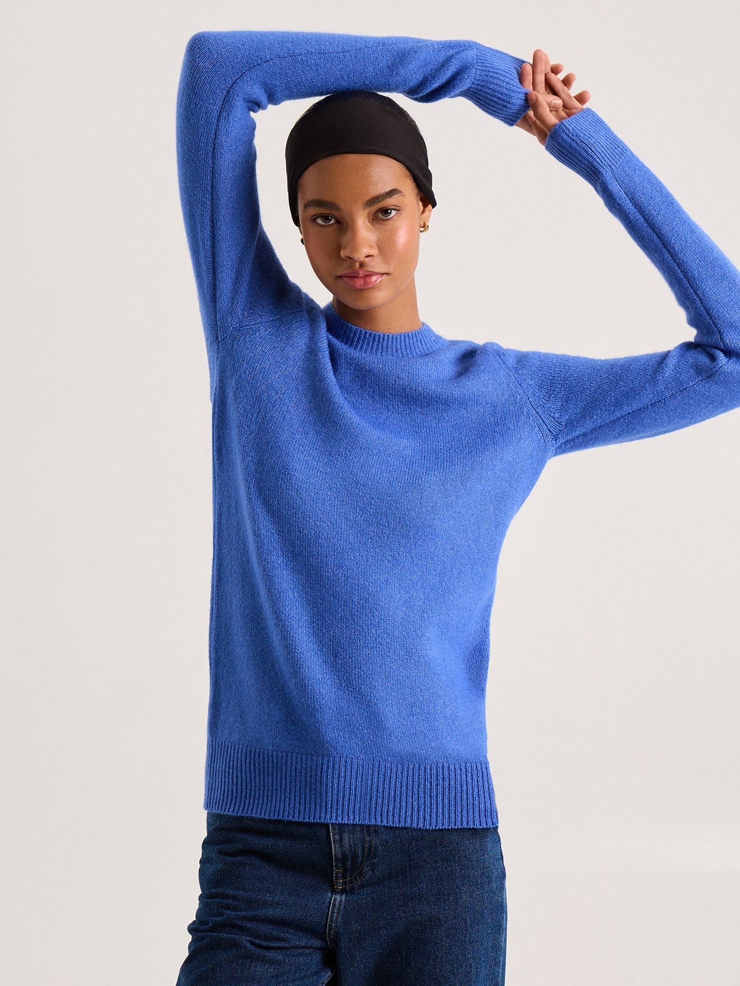 Straight-cut jumper, Blue — photo 8