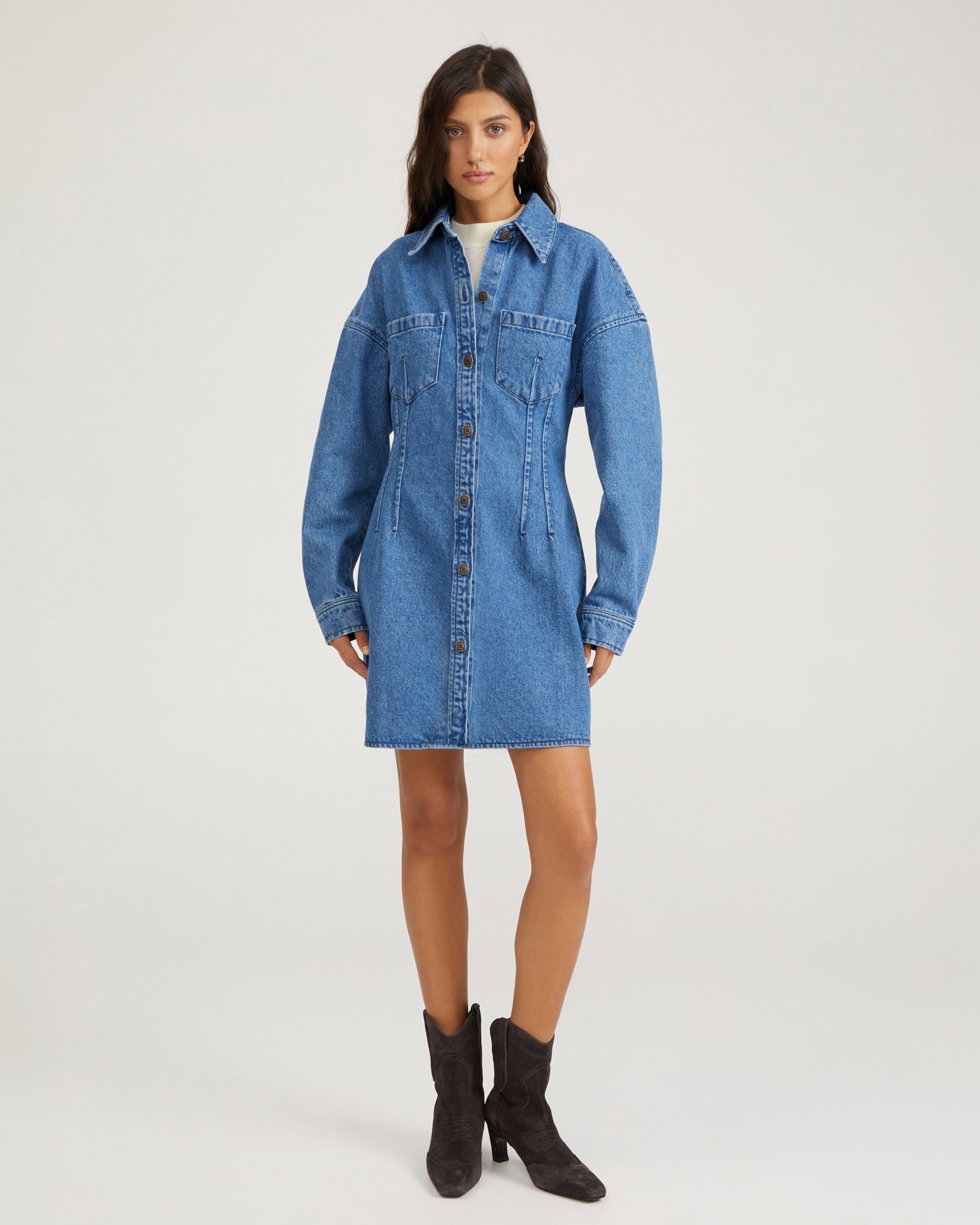 Denim dress, Blue — photo 2