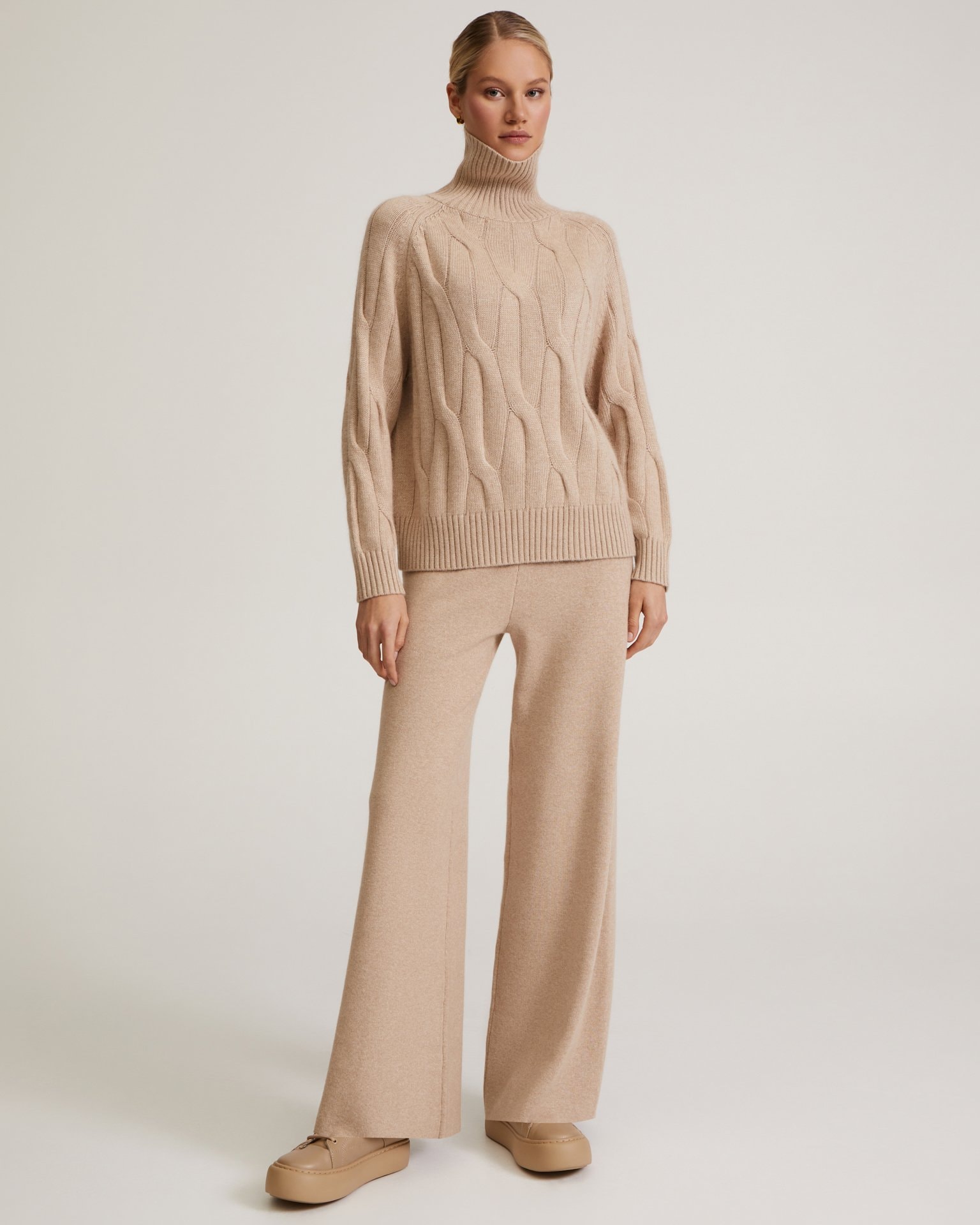 Knit set, Beige