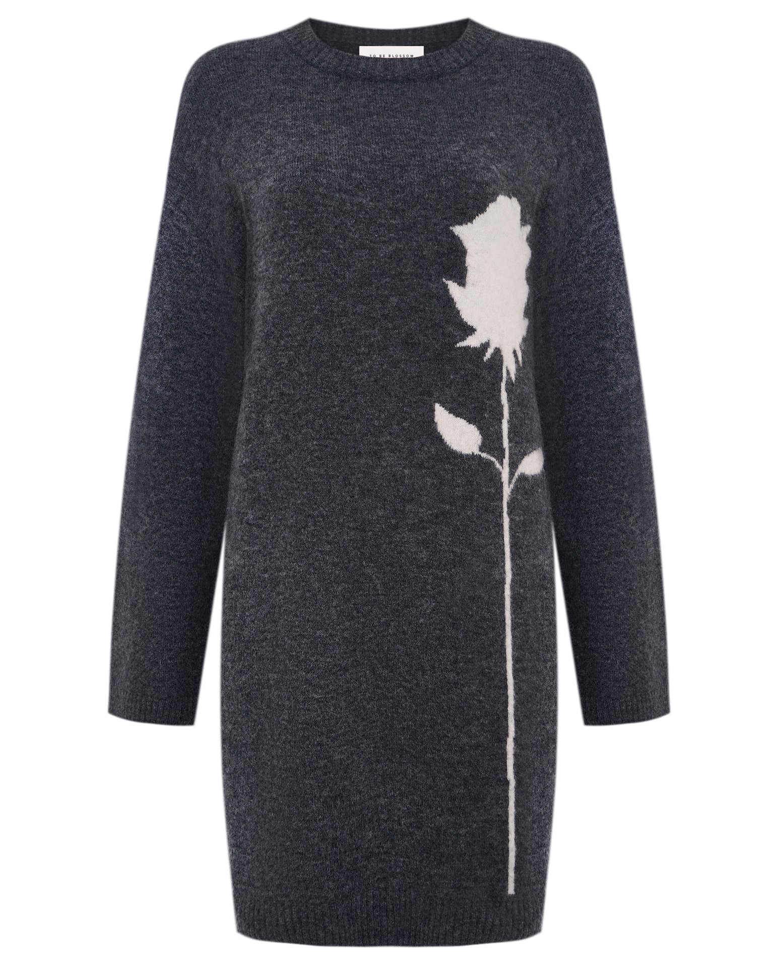 Loose-fit wool dress
