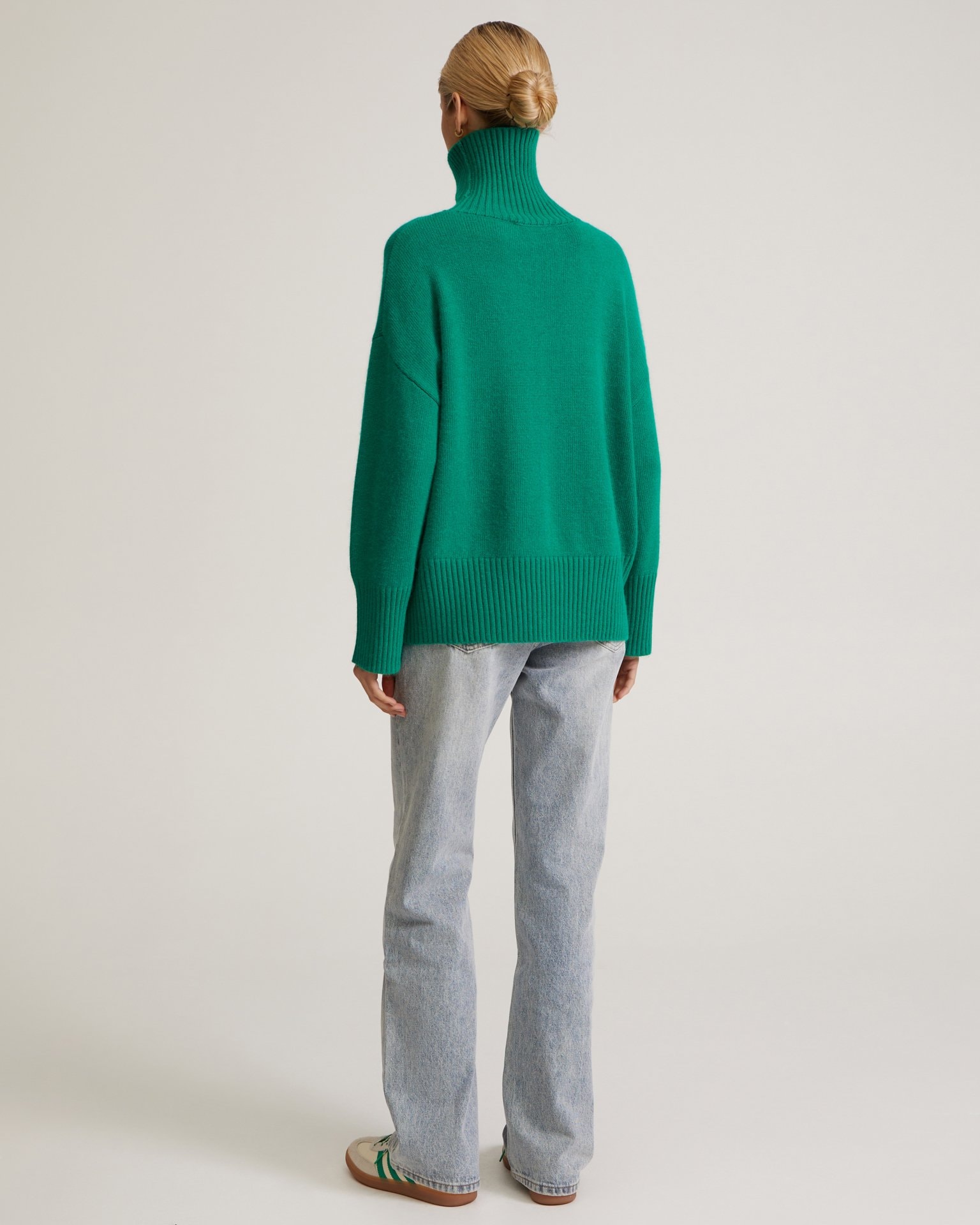 Green high-neck jumper, Green — photo 5