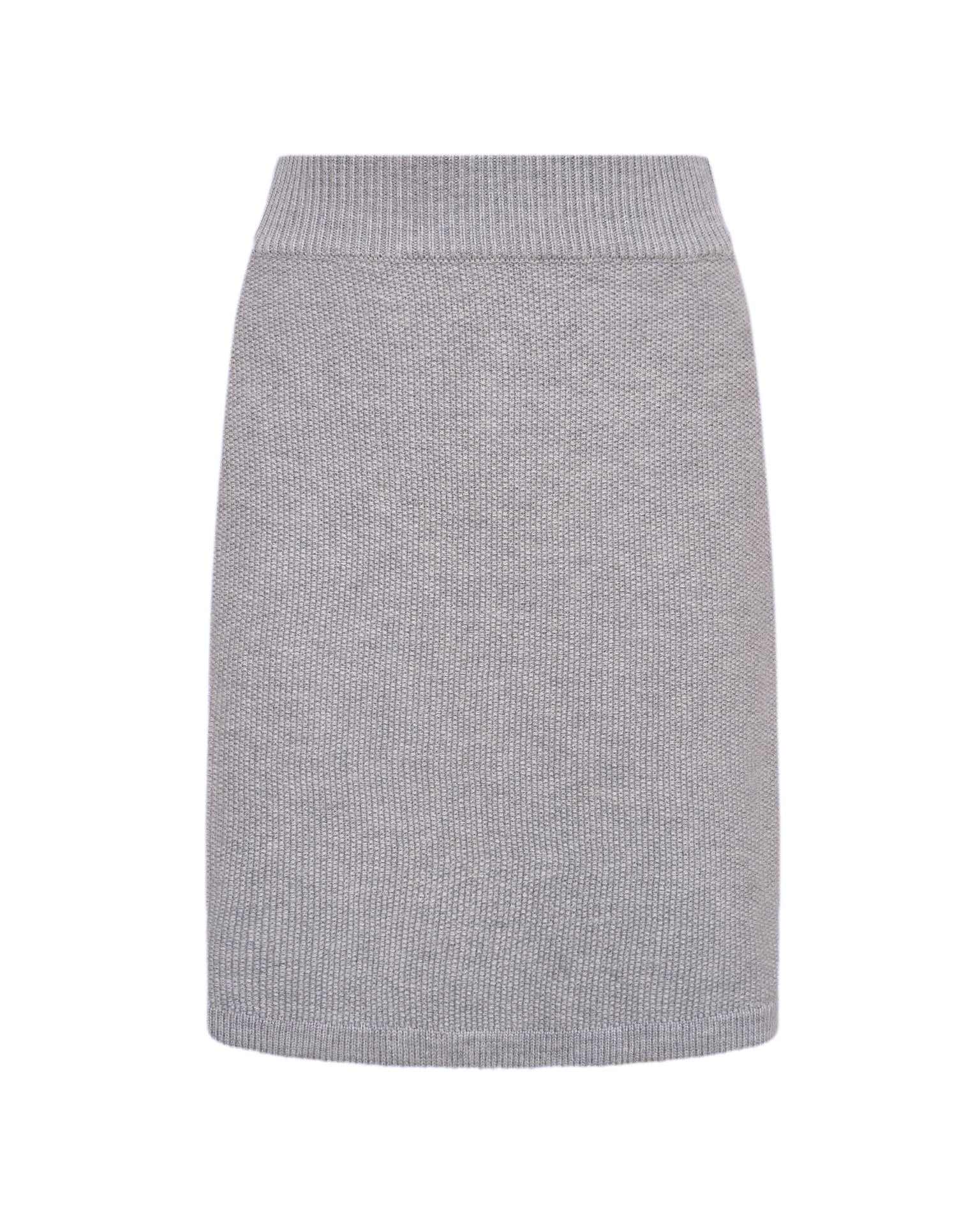Straight knitted skirt
