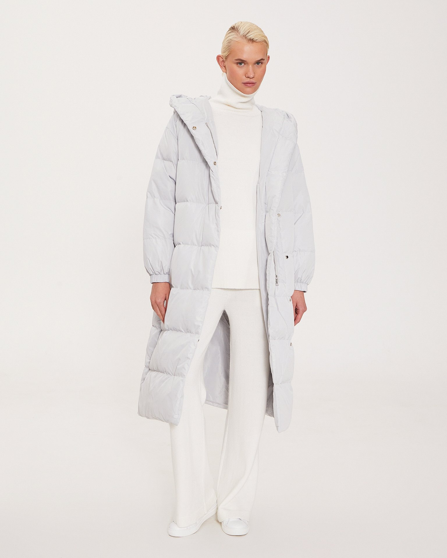 Quilted down jacket, Gray