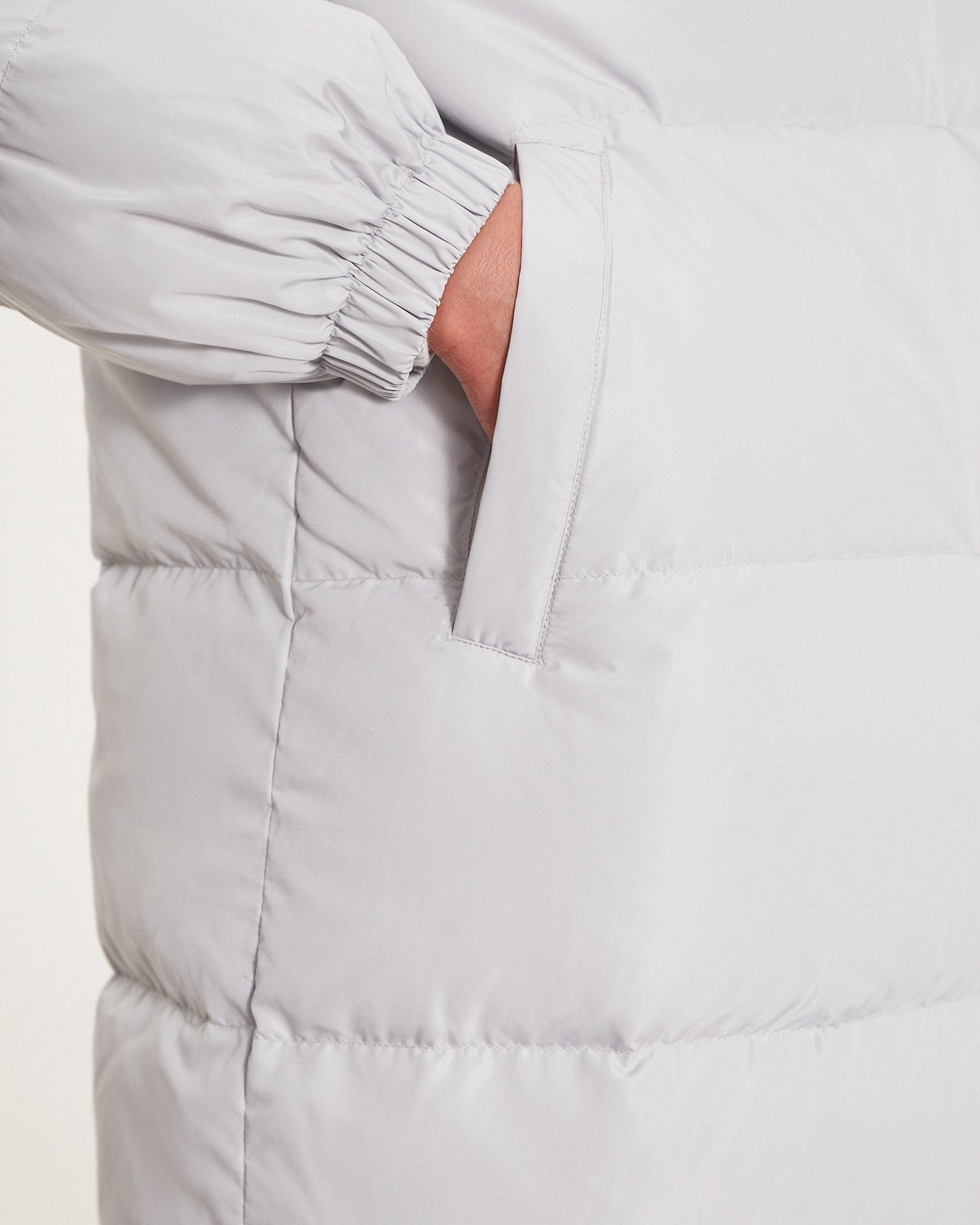 Quilted down jacket, Gray — photo 6