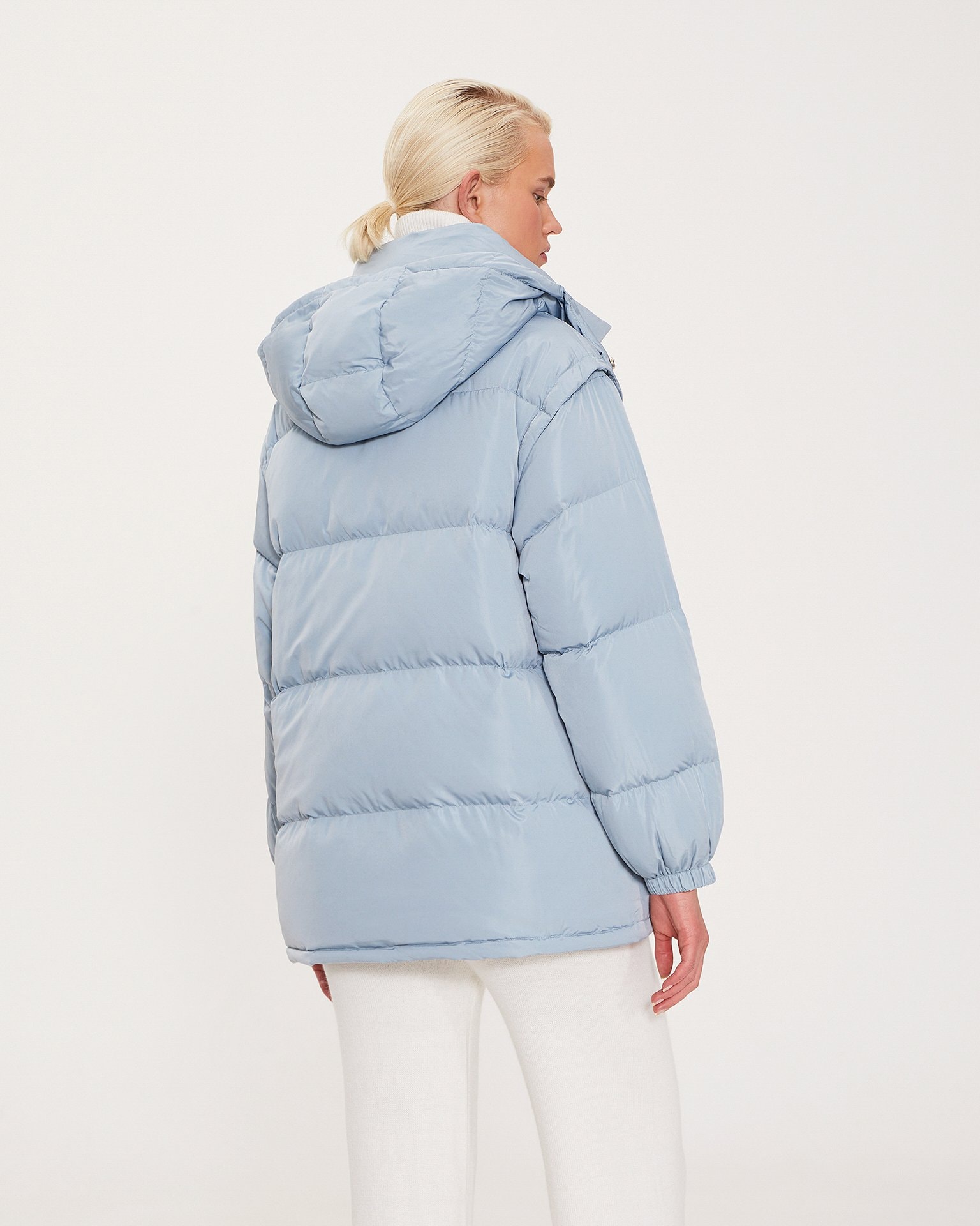 Longline Blue Jacket, Grey-Blue — photo 4