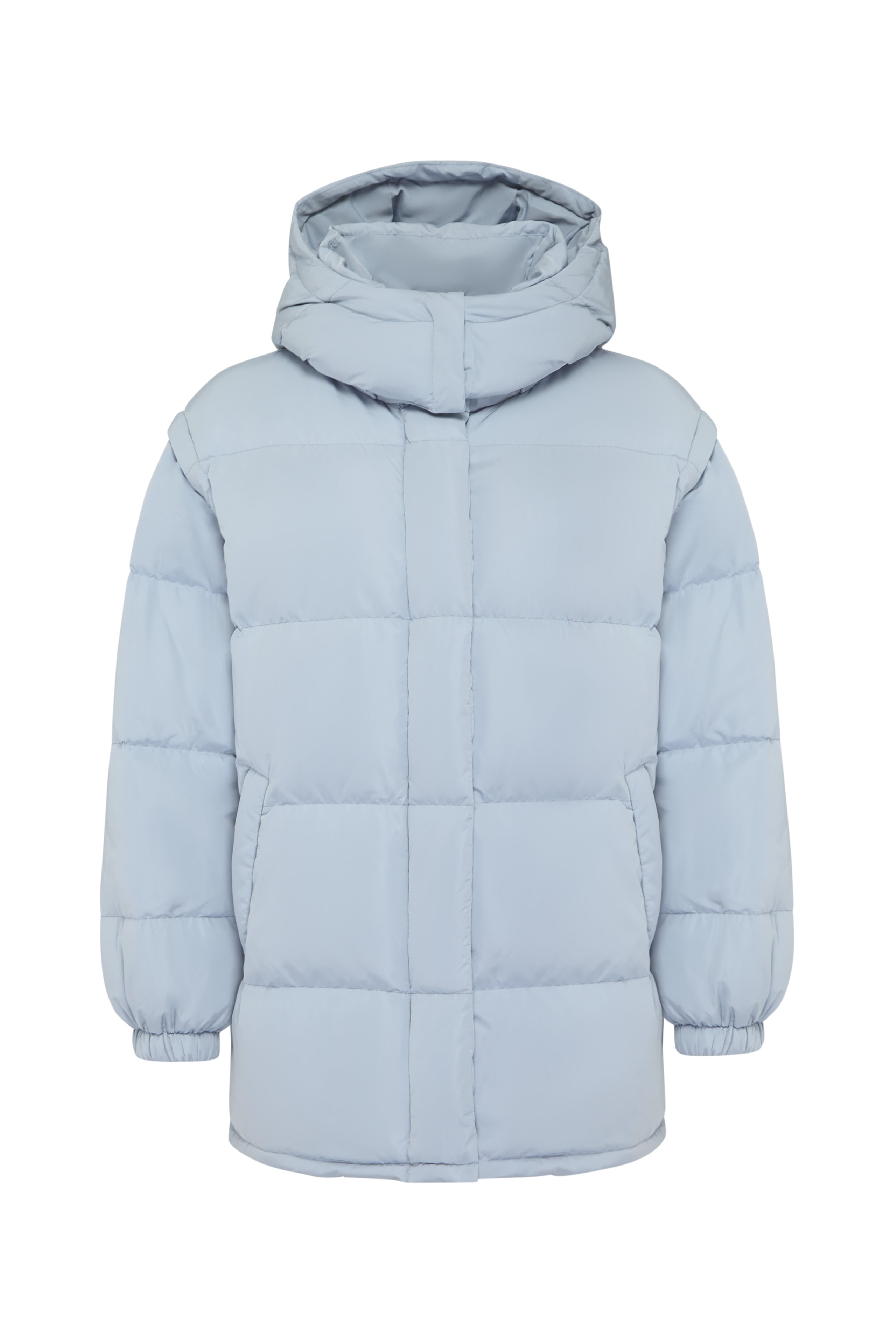 Longline Blue Jacket, Grey-Blue — photo 7