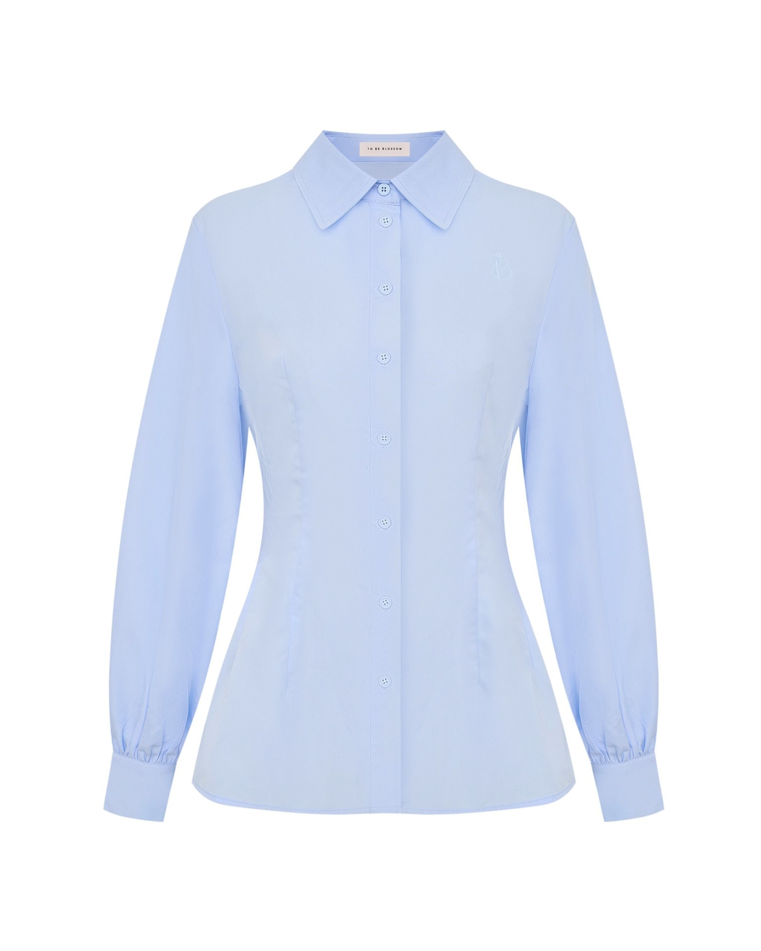 Shirt with voluminous sleeves, Sky Blue — photo 2