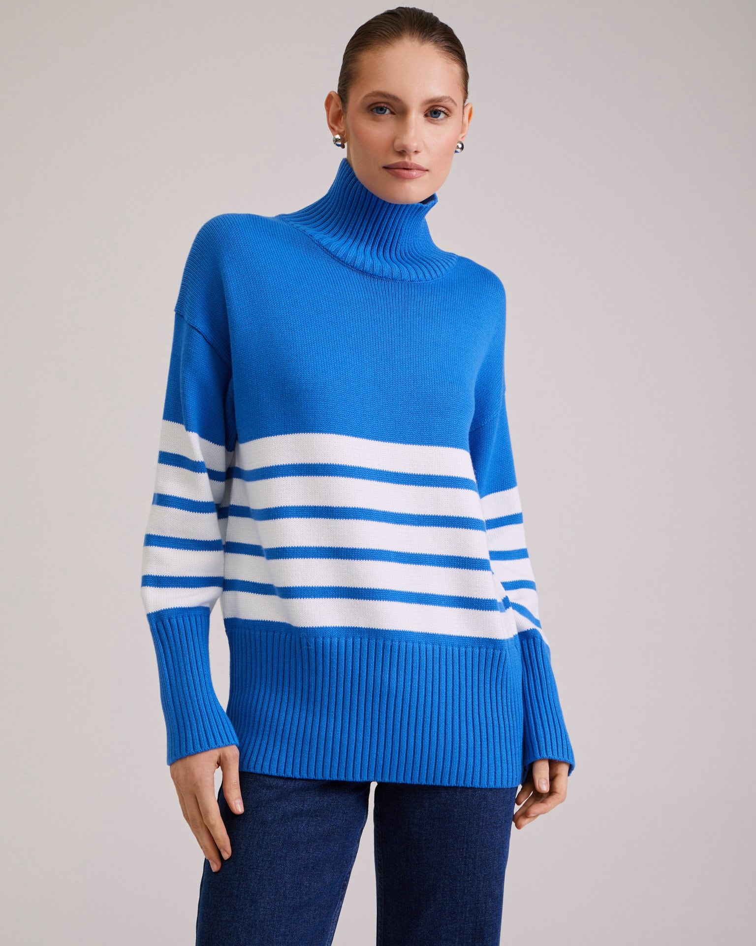 Striped jumper, Blue — photo 2
