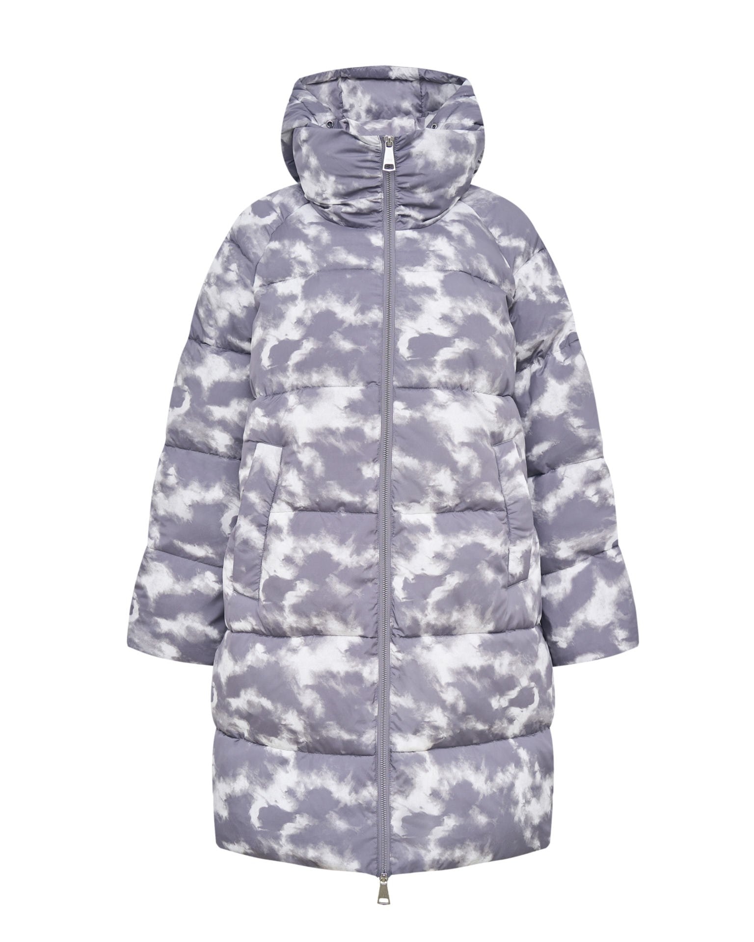 Basic printed puffer jacket