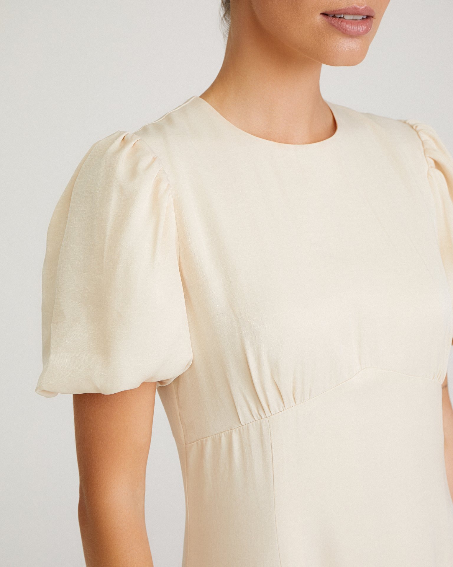 Midi dress, Milky — photo 7