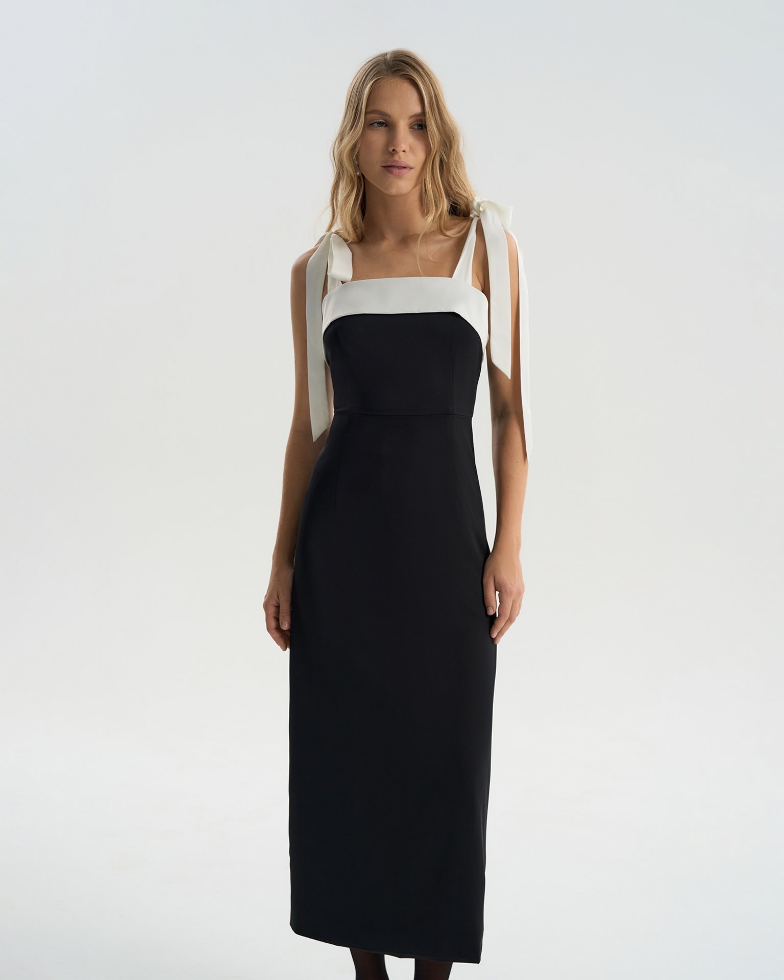 Dress with bows, Black — photo 6