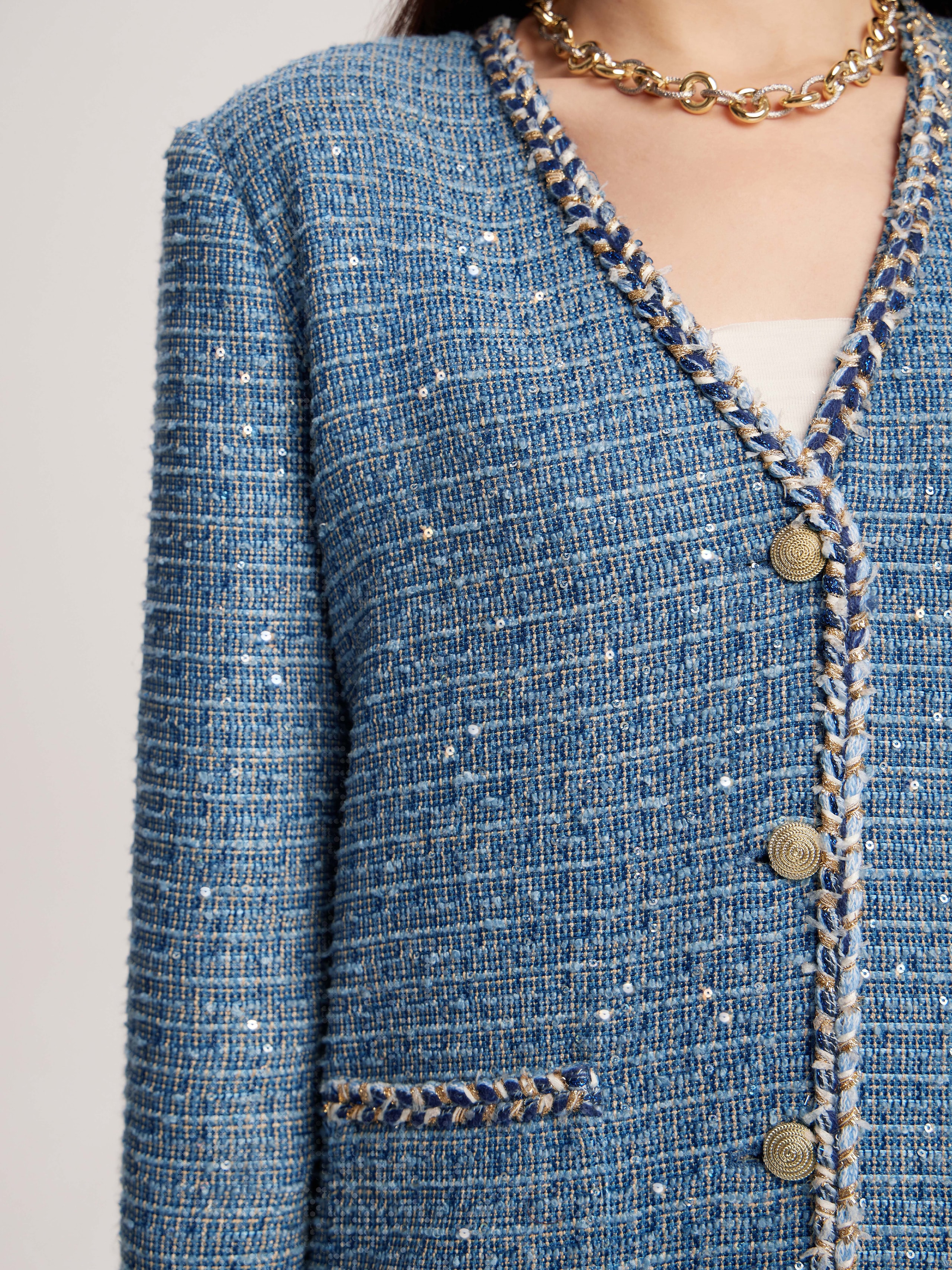Tweed jacket, Blue — photo 5