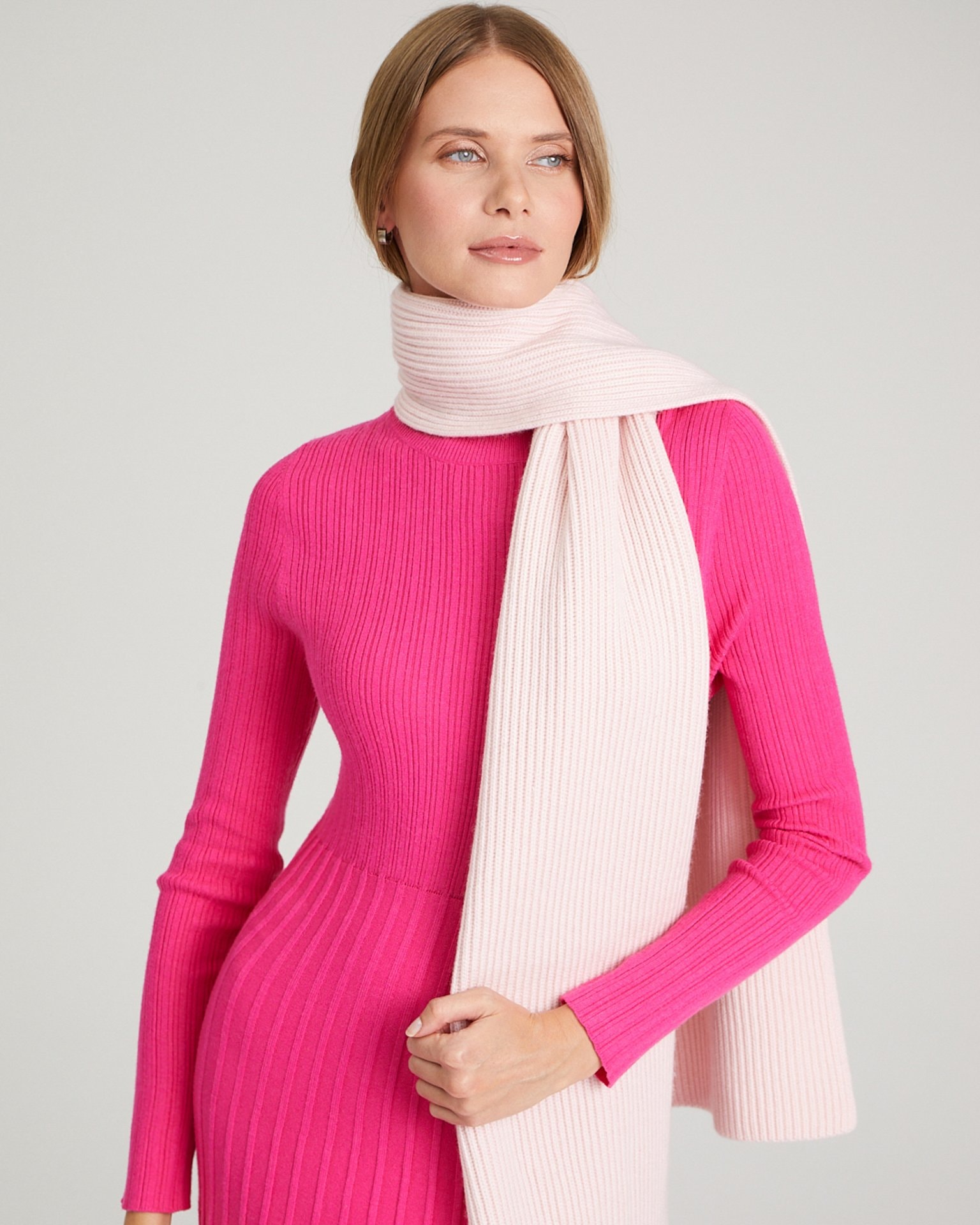 Wide scarf, Pink — photo 3