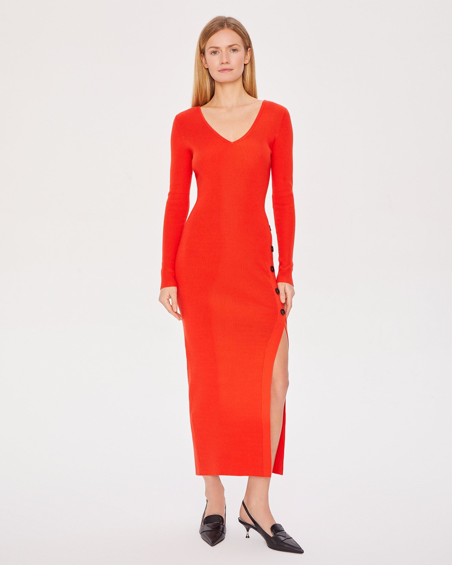 Viscose midi dress
