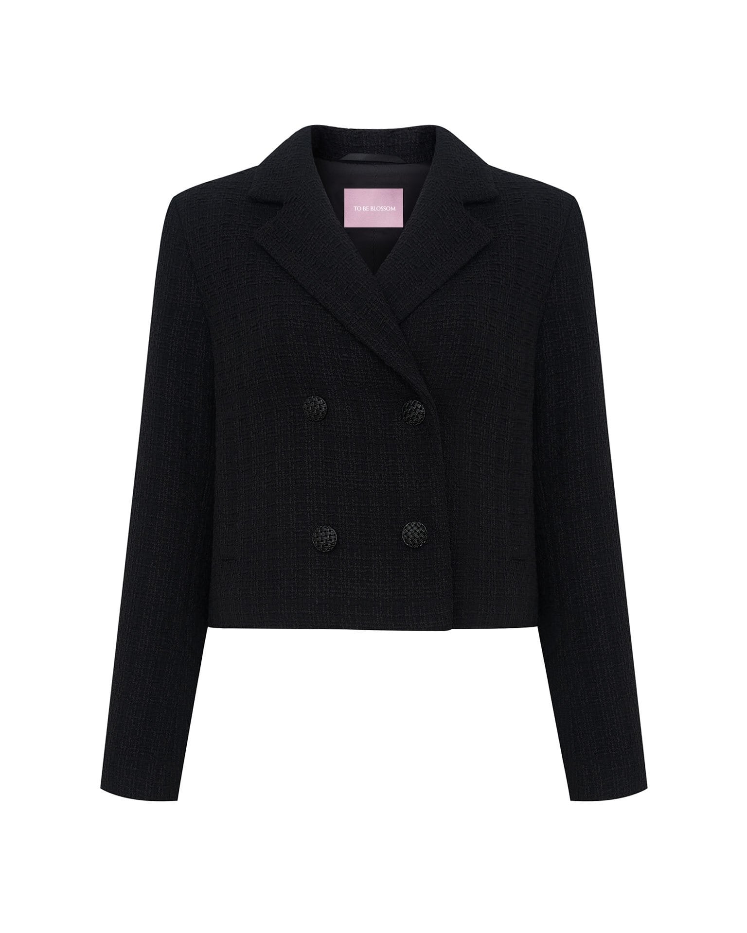 Cropped black jacket