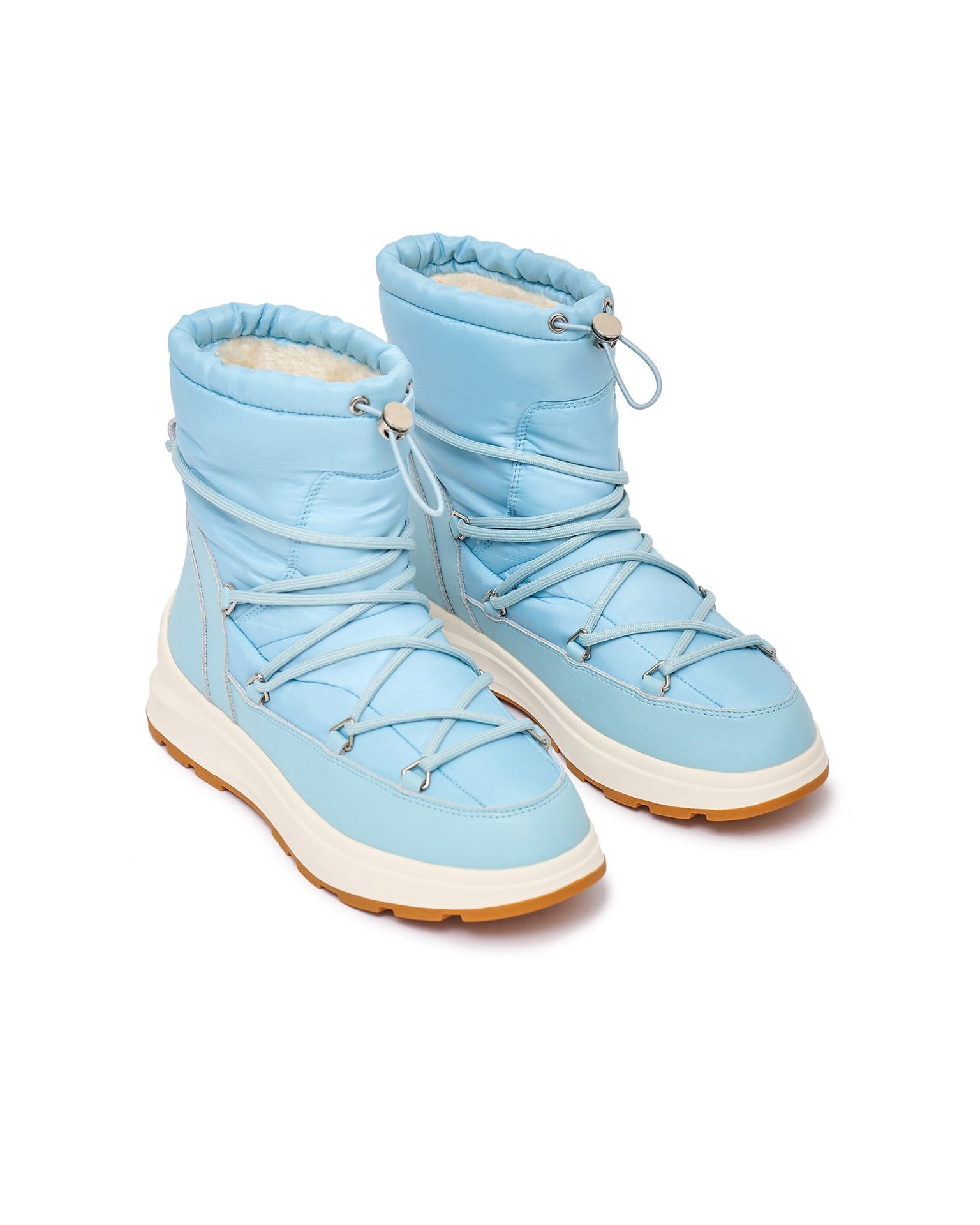 Insulated puffer boots, Sky Blue — photo 2