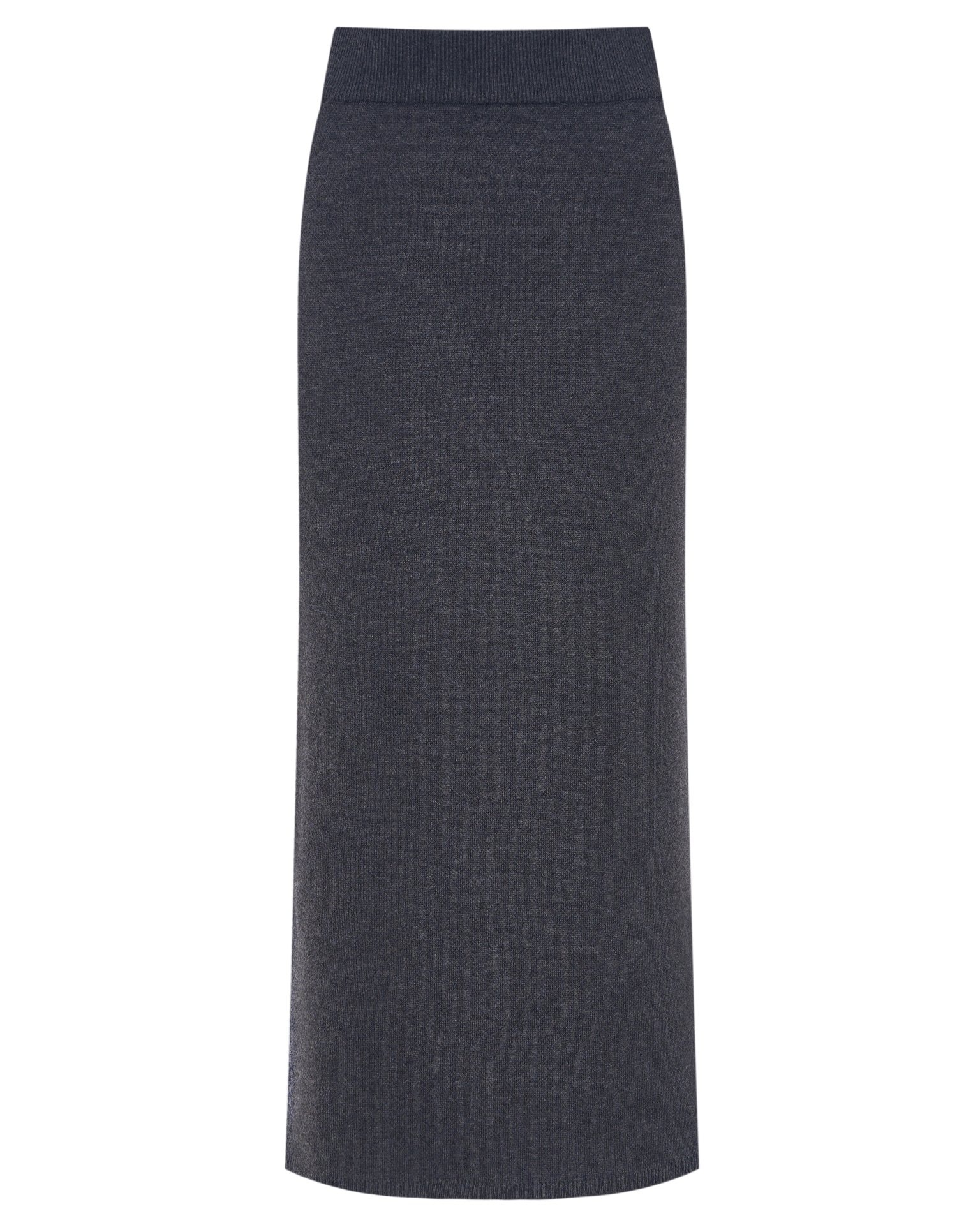Mid-length knitted skirt, Grey — photo 2